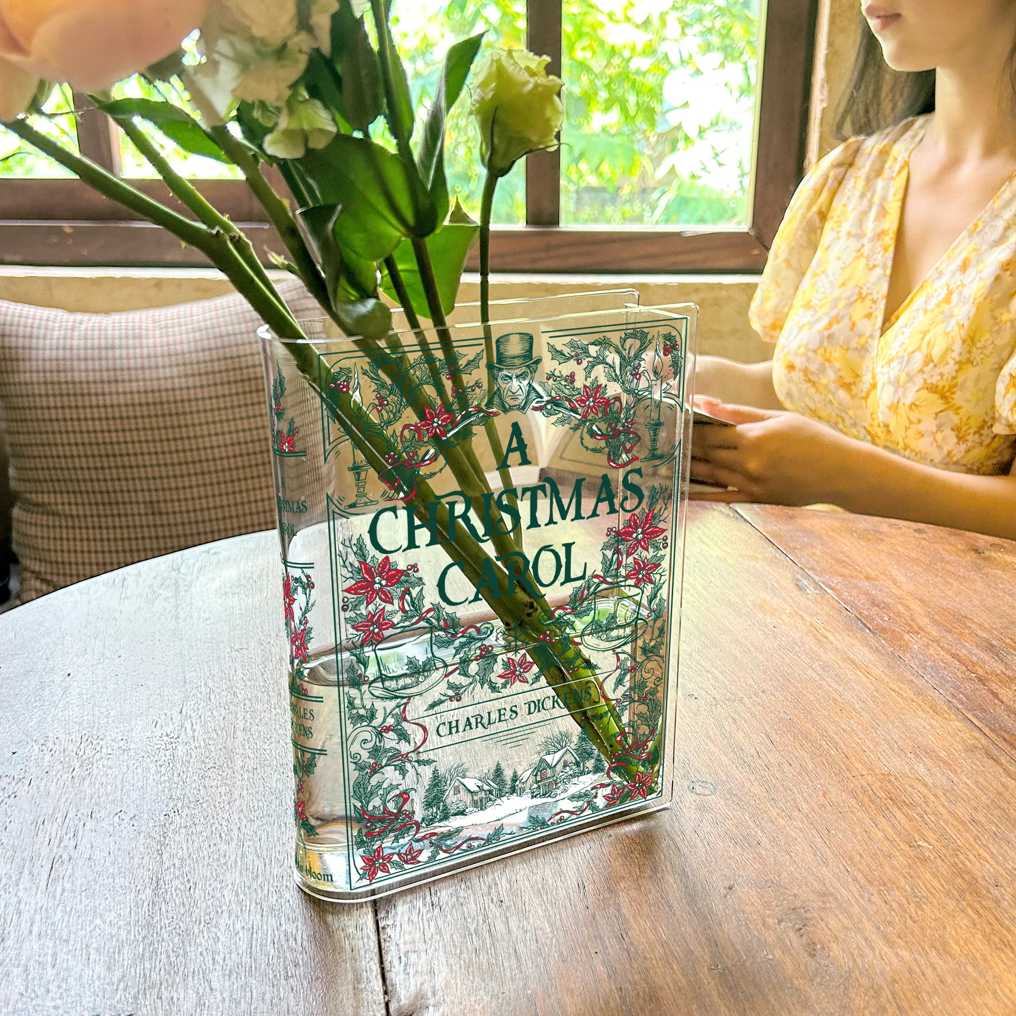 A Christmas Carol Acrylic Book Vase - Image 6
