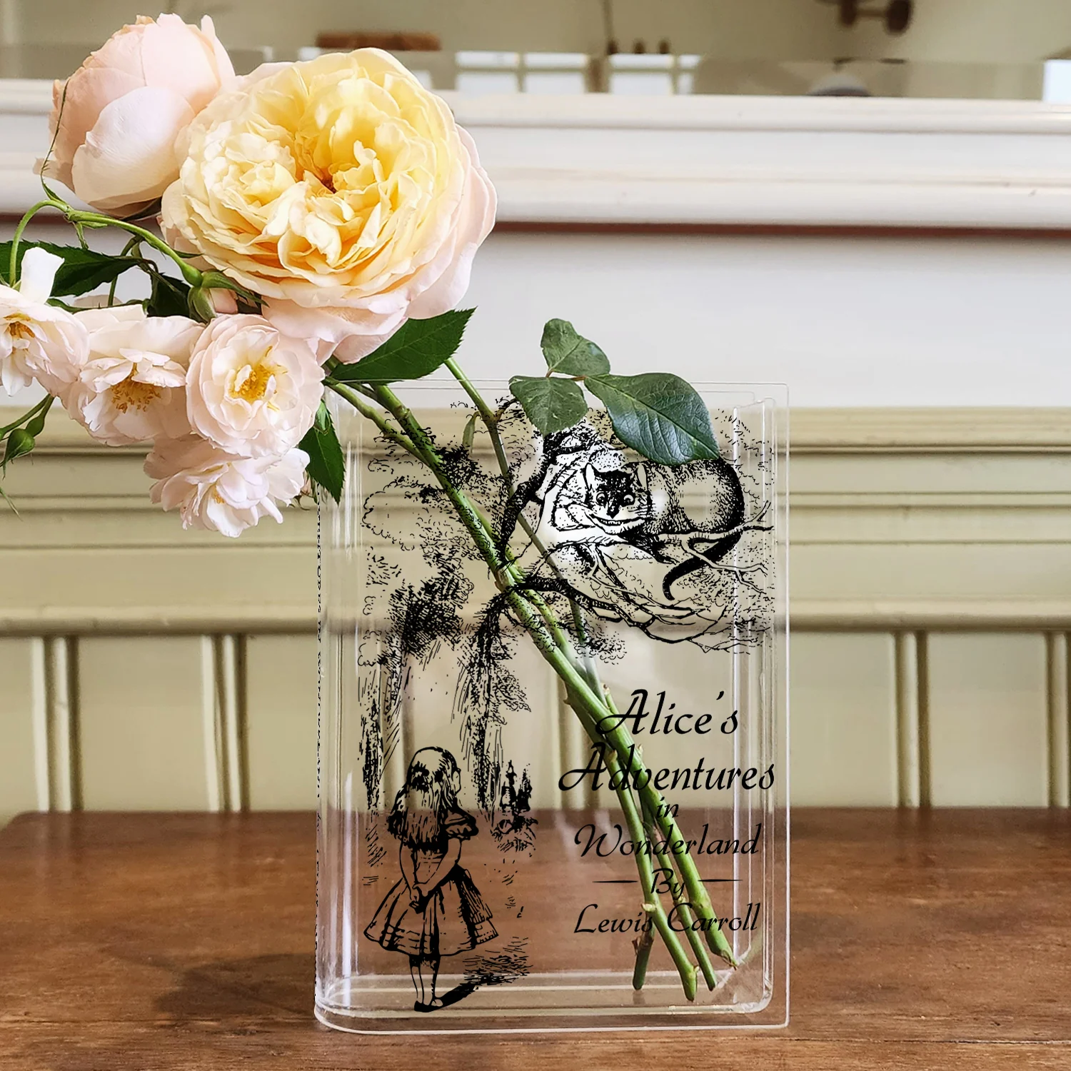 Alice in Wonderland Acrylic Book Vase - Image 6
