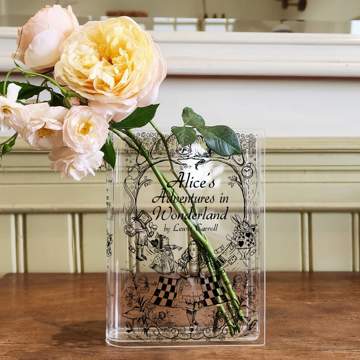 Alice in Wonderland Acrylic Book Vase - II - Image 6
