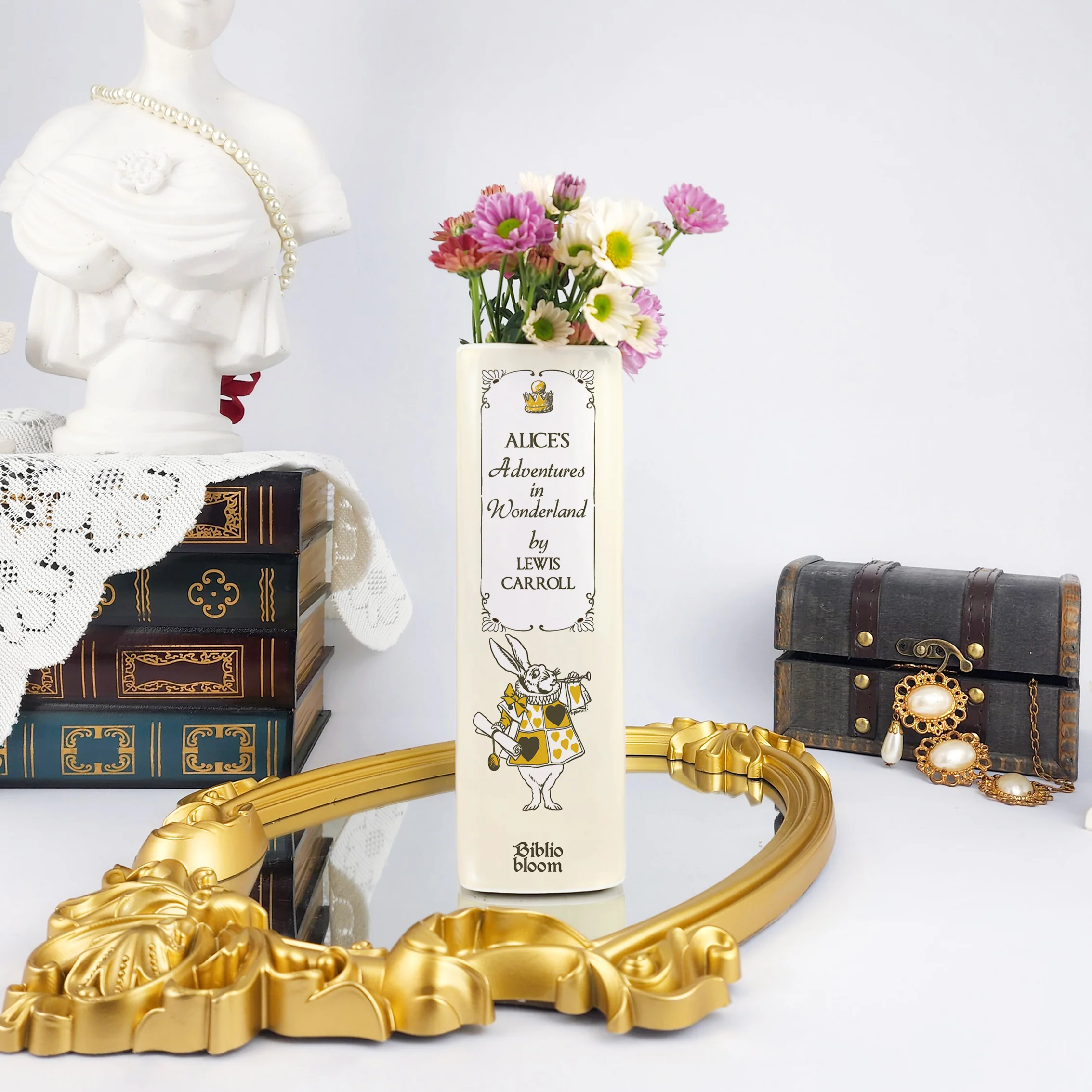Alice in Wonderland Ceramic Book Vase II - Large - Image 5
