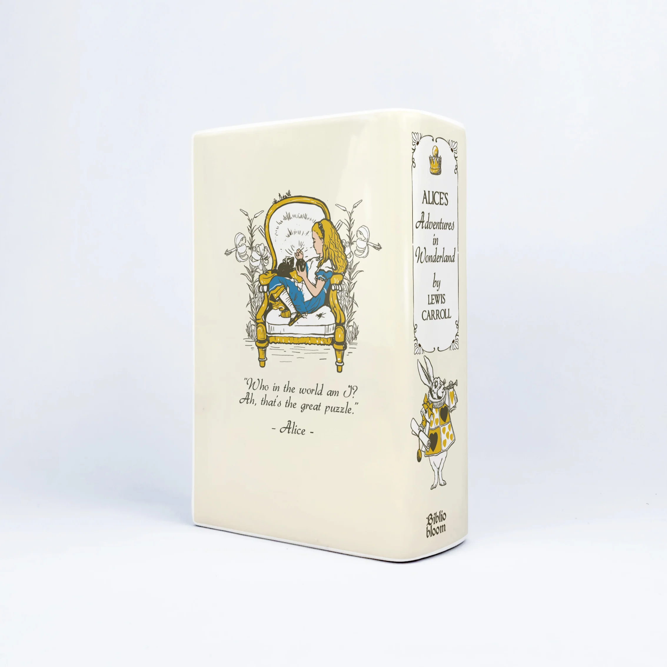 Alice in Wonderland Ceramic Book Vase II - Large - Image 8