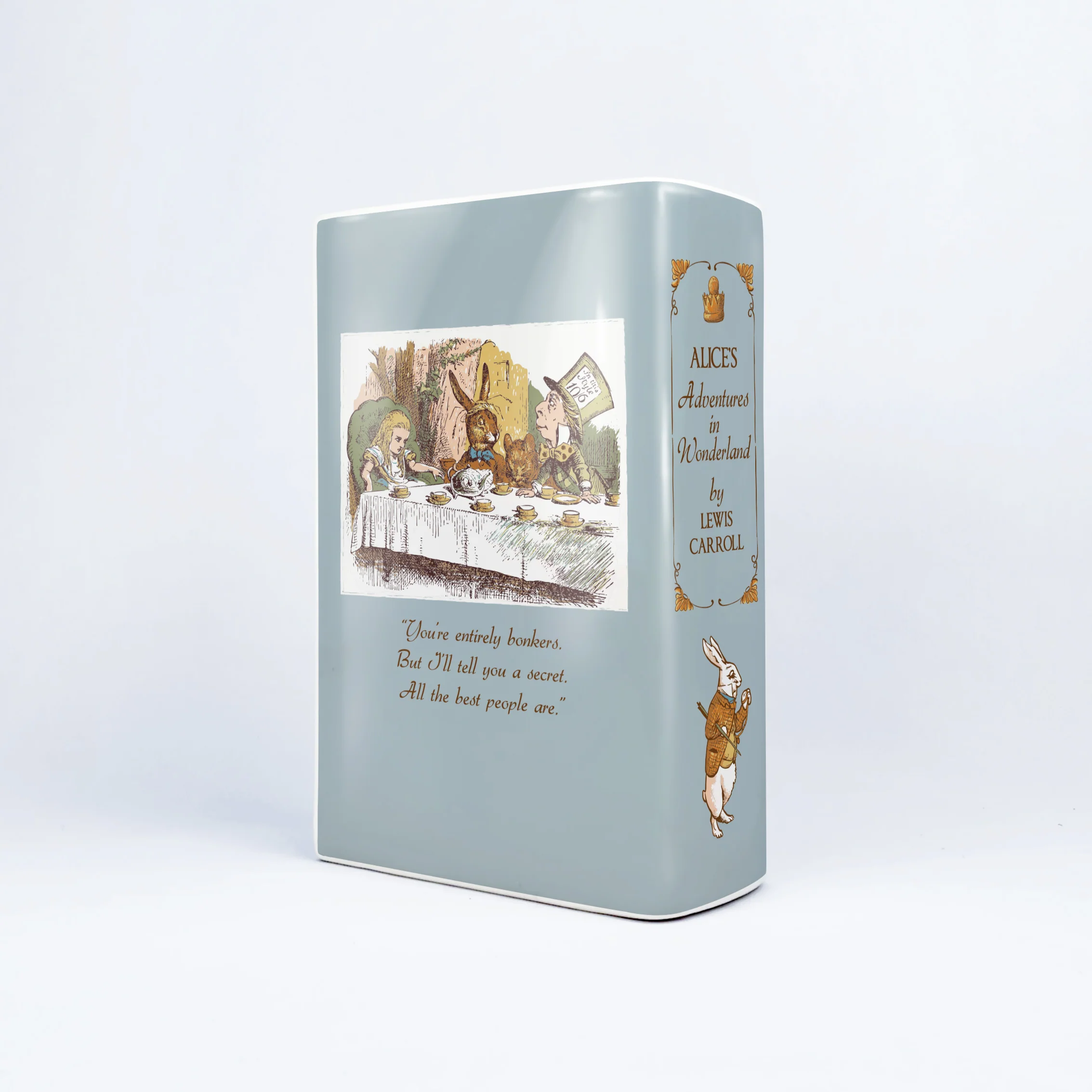 Alice in Wonderland Ceramic Book Vase - Large - Image 9