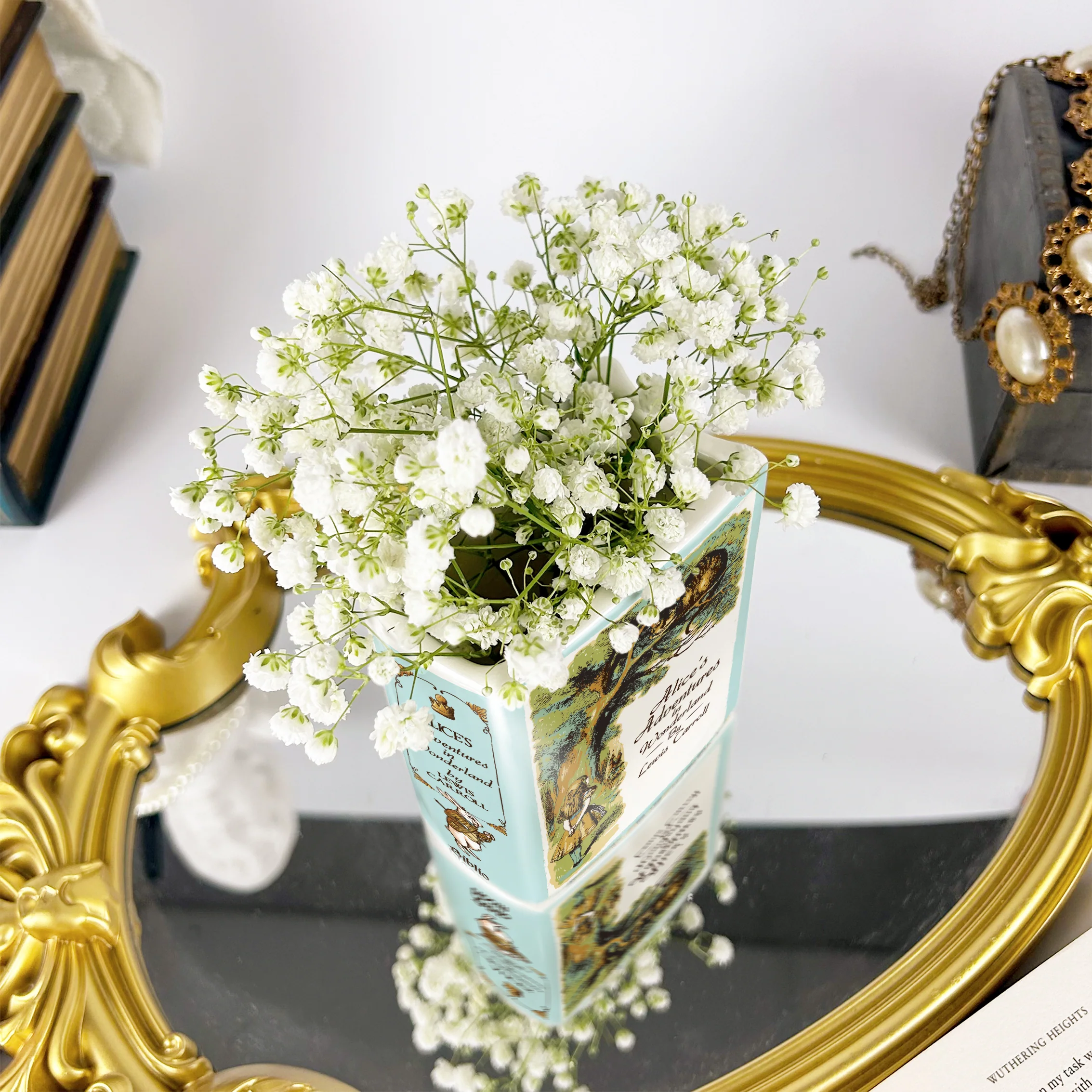 Alice in Wonderland Ceramic Book Vase - Small - Image 5