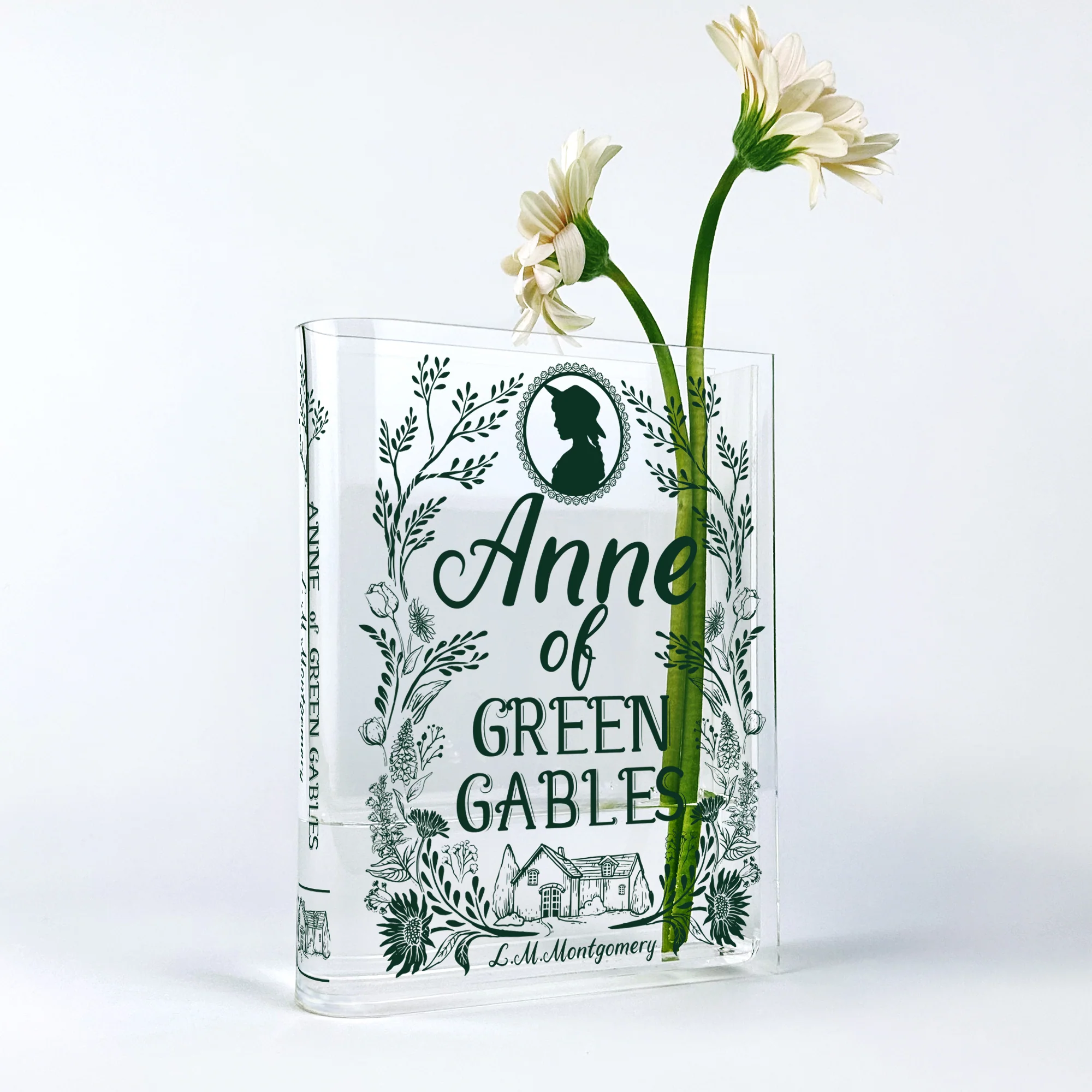 Anne of Green Gables Acrylic Book Vase - Green