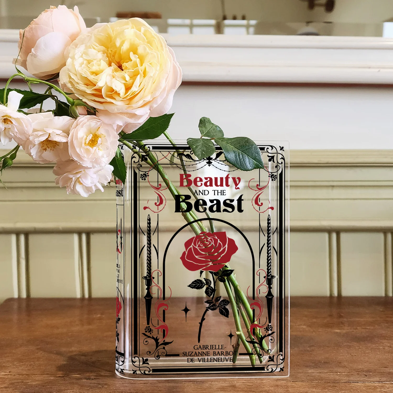 Beauty and the Beast Acrylic Book Vase - II - Image 6