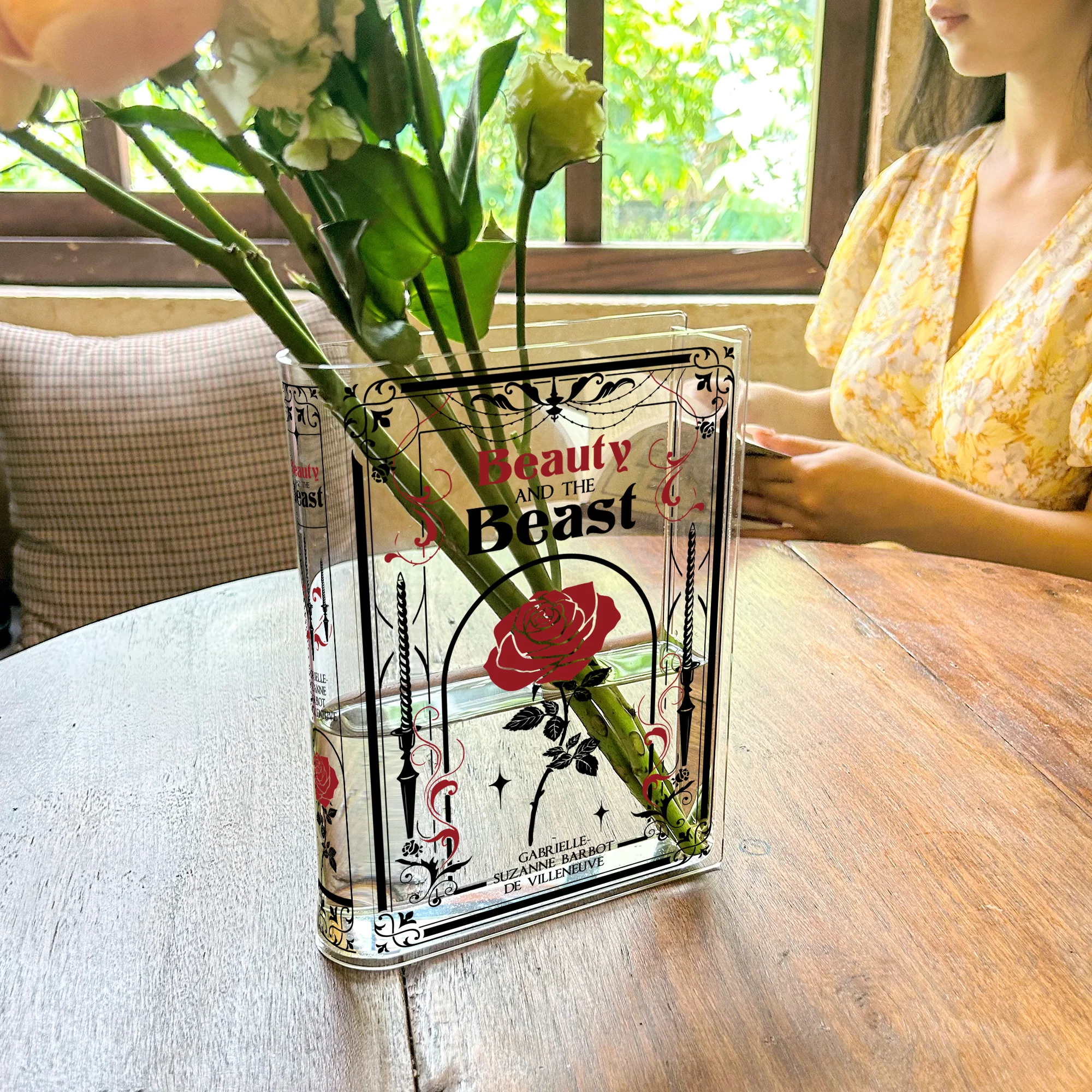 Beauty and the Beast Acrylic Book Vase - II - Image 7