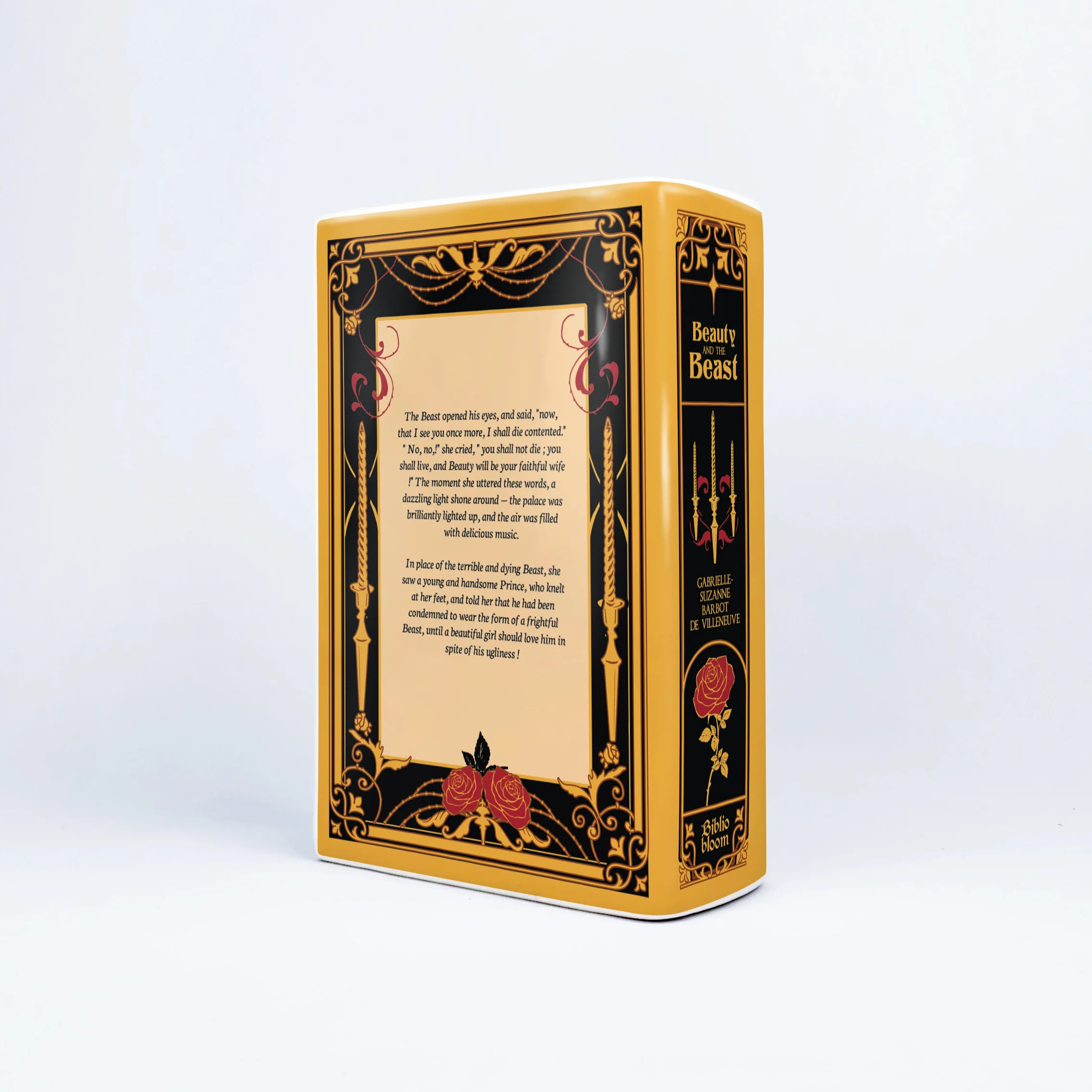 Beauty and the Beast Ceramic Book Vase - Large - Image 7