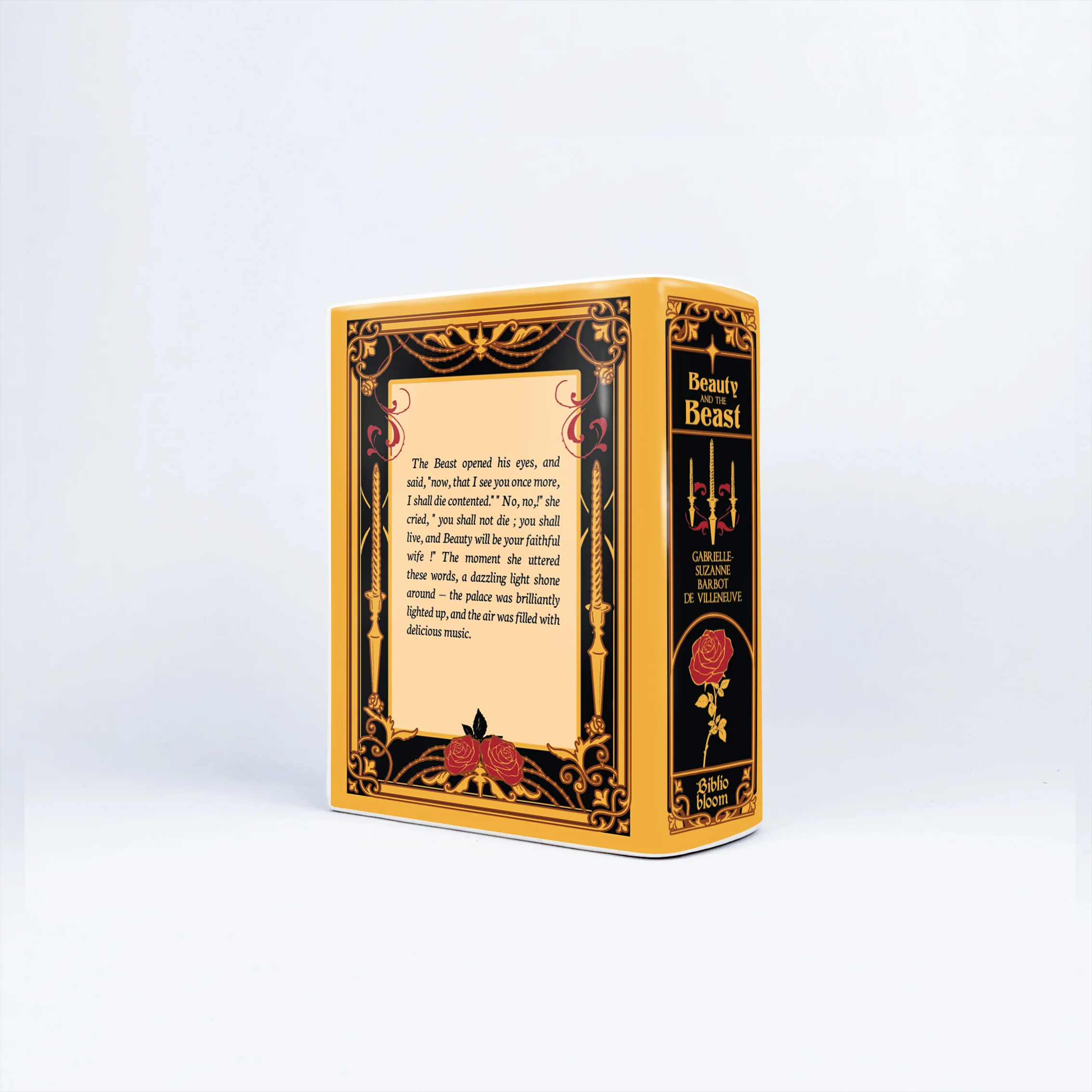 Beauty and the Beast Ceramic Book Vase - Small - Image 11