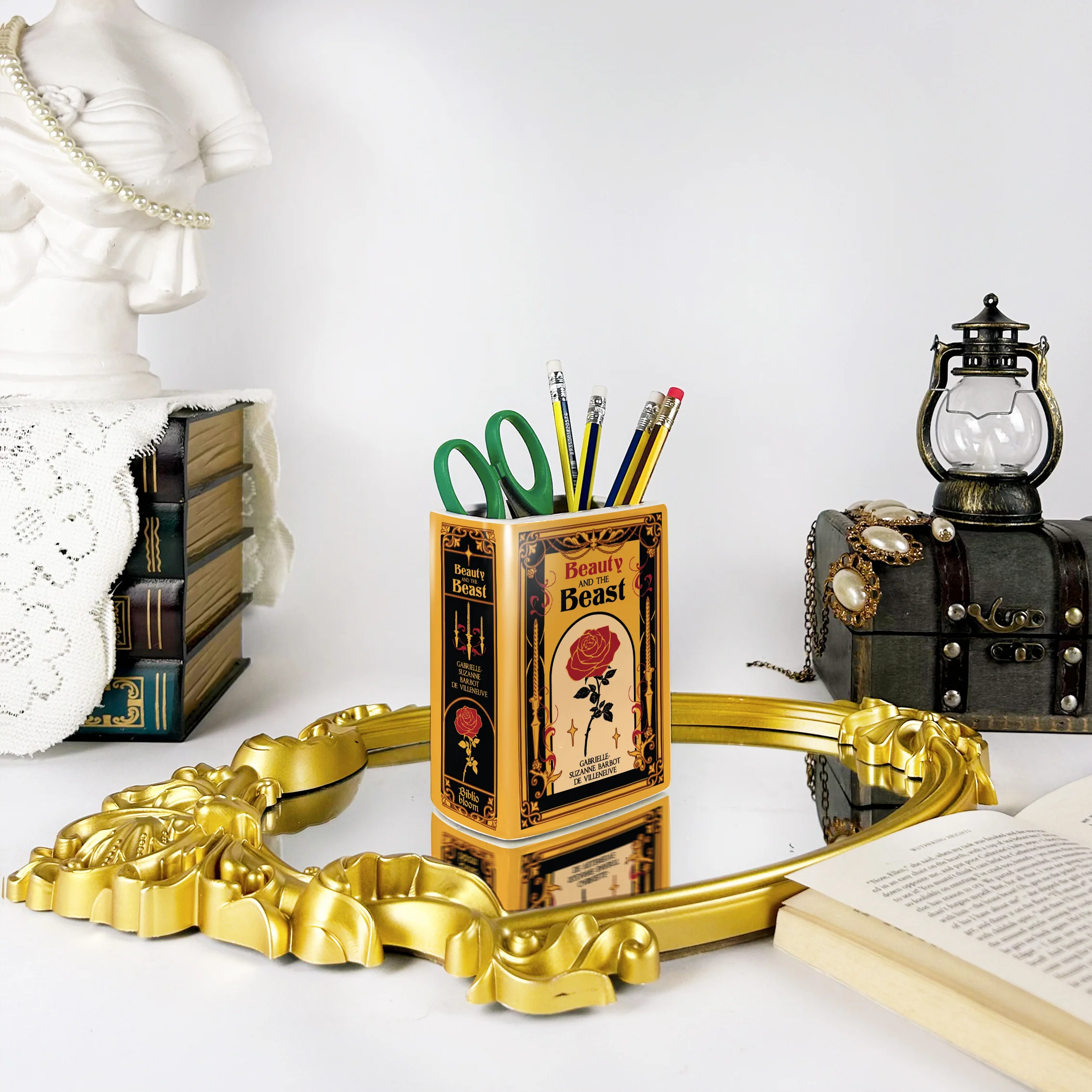Beauty and the Beast Ceramic Book Vase - Small - Image 3