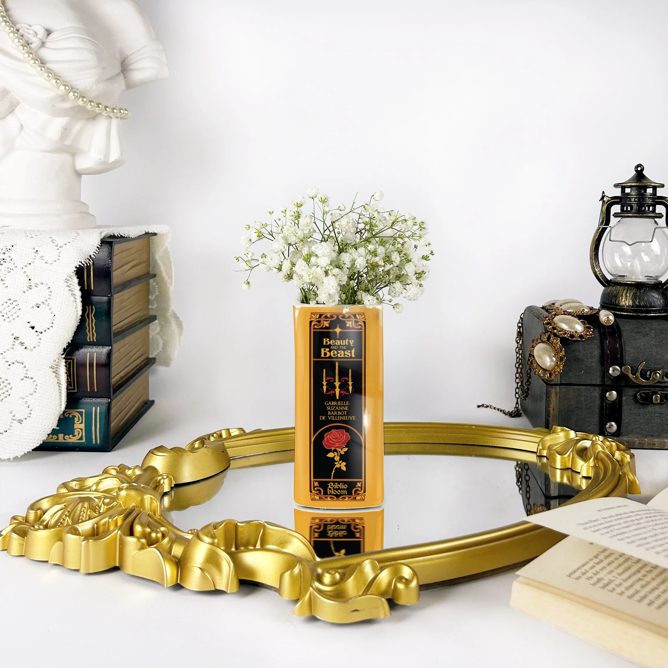 Beauty and the Beast Ceramic Book Vase - Small - Image 5
