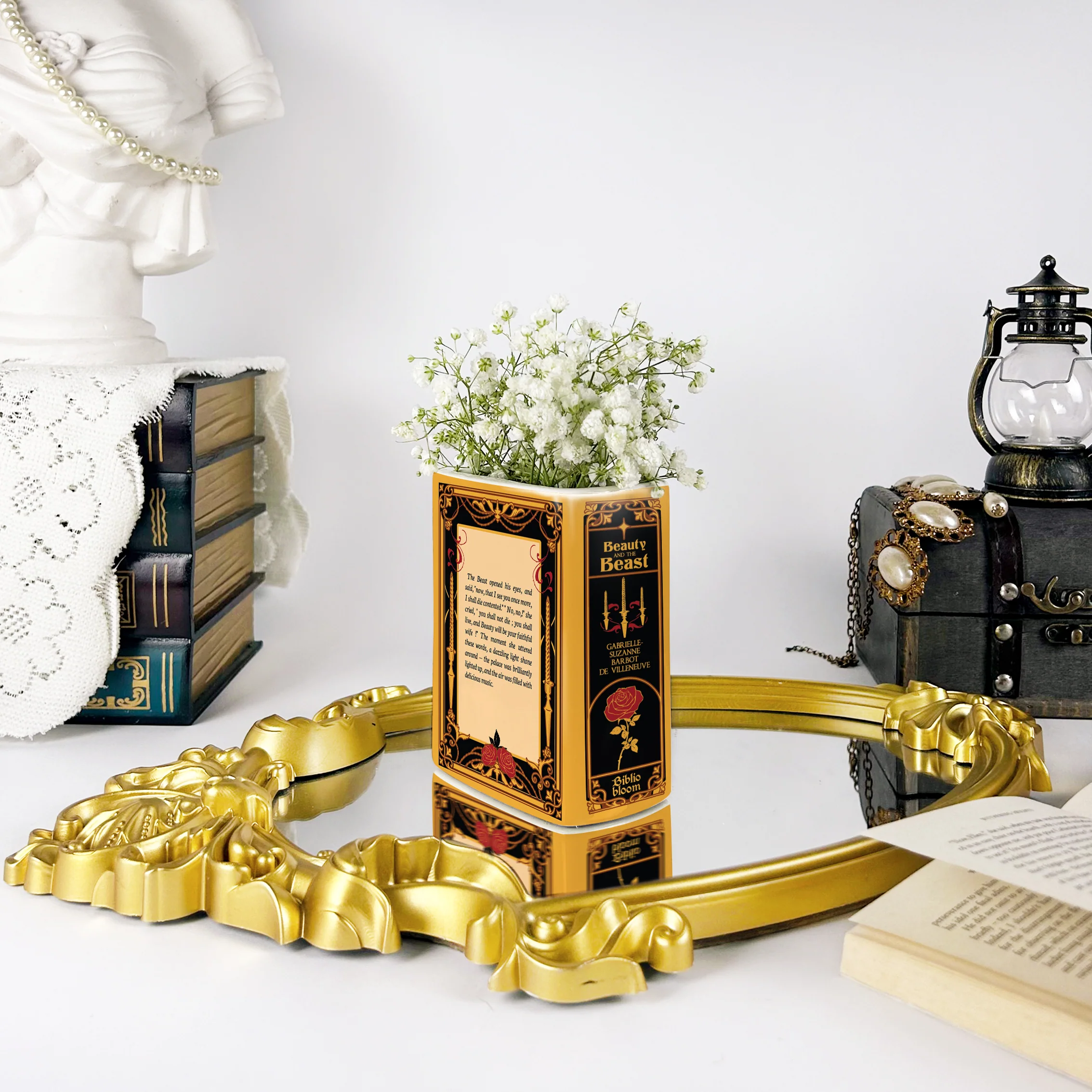 Beauty and the Beast Ceramic Book Vase - Small - Image 6