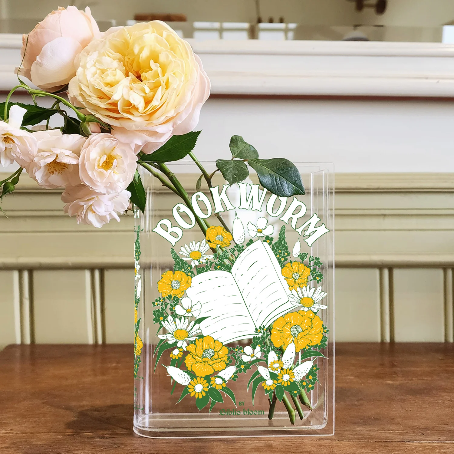 Bookworm Acrylic Book Vase - Image 6
