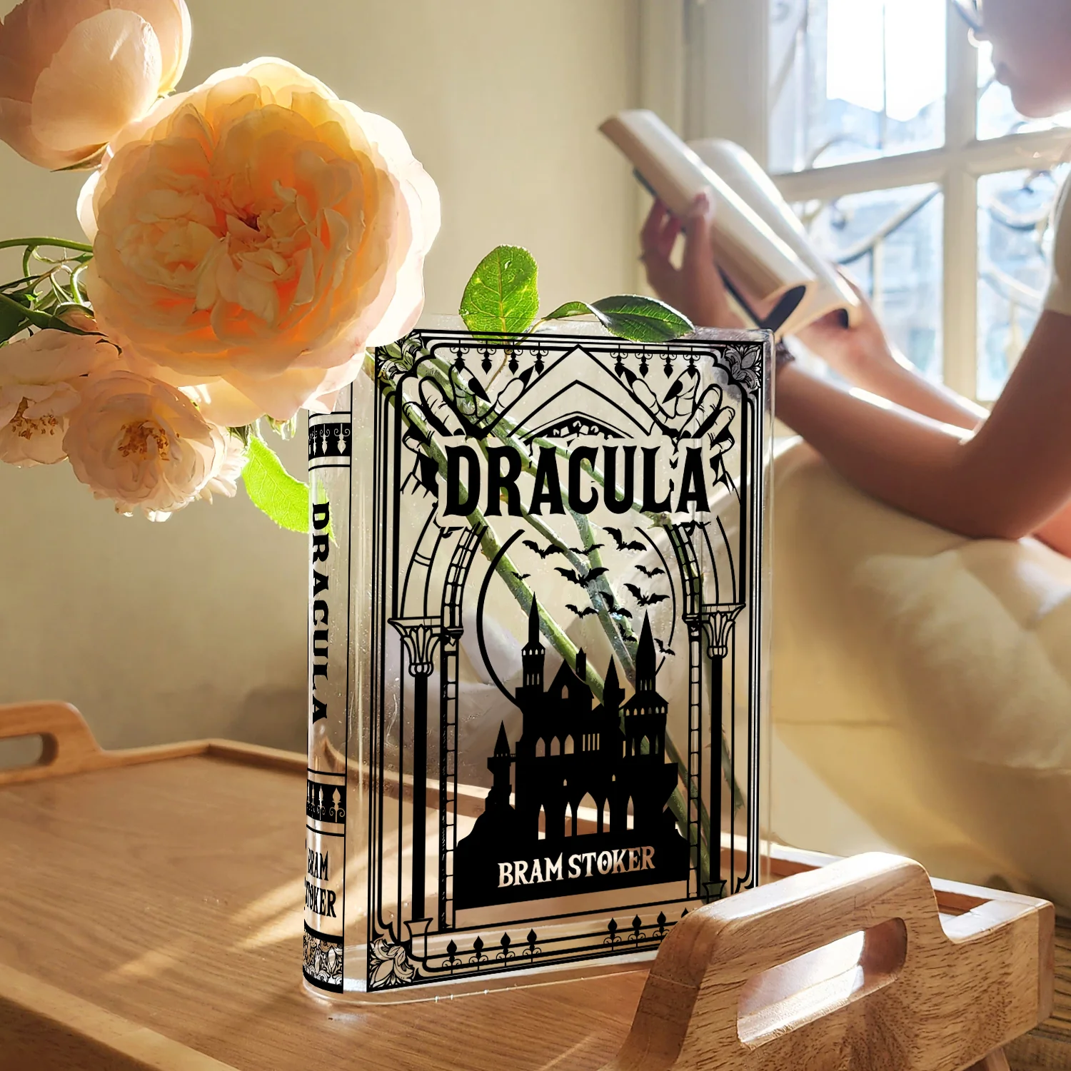 Dracula Acrylic Book Vase - Black - Image 4