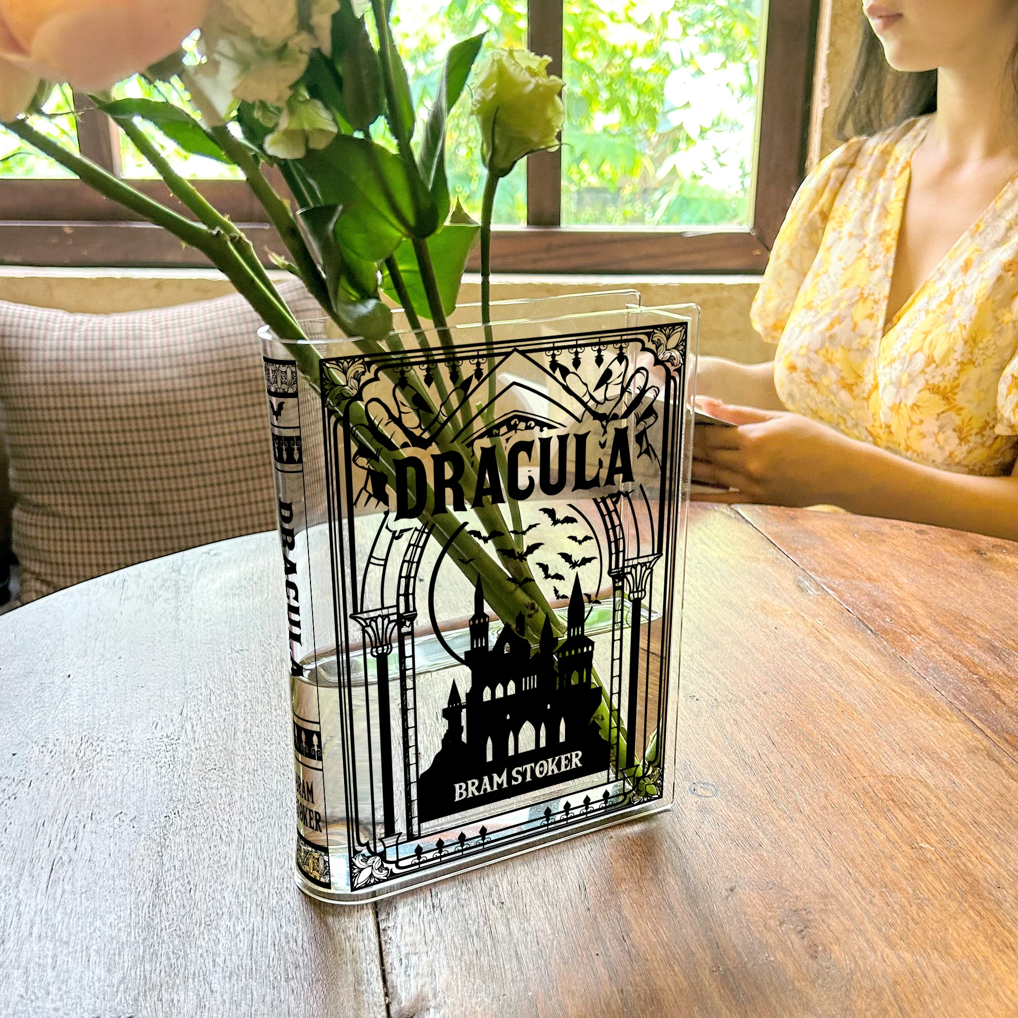 Dracula Acrylic Book Vase - Black - Image 7