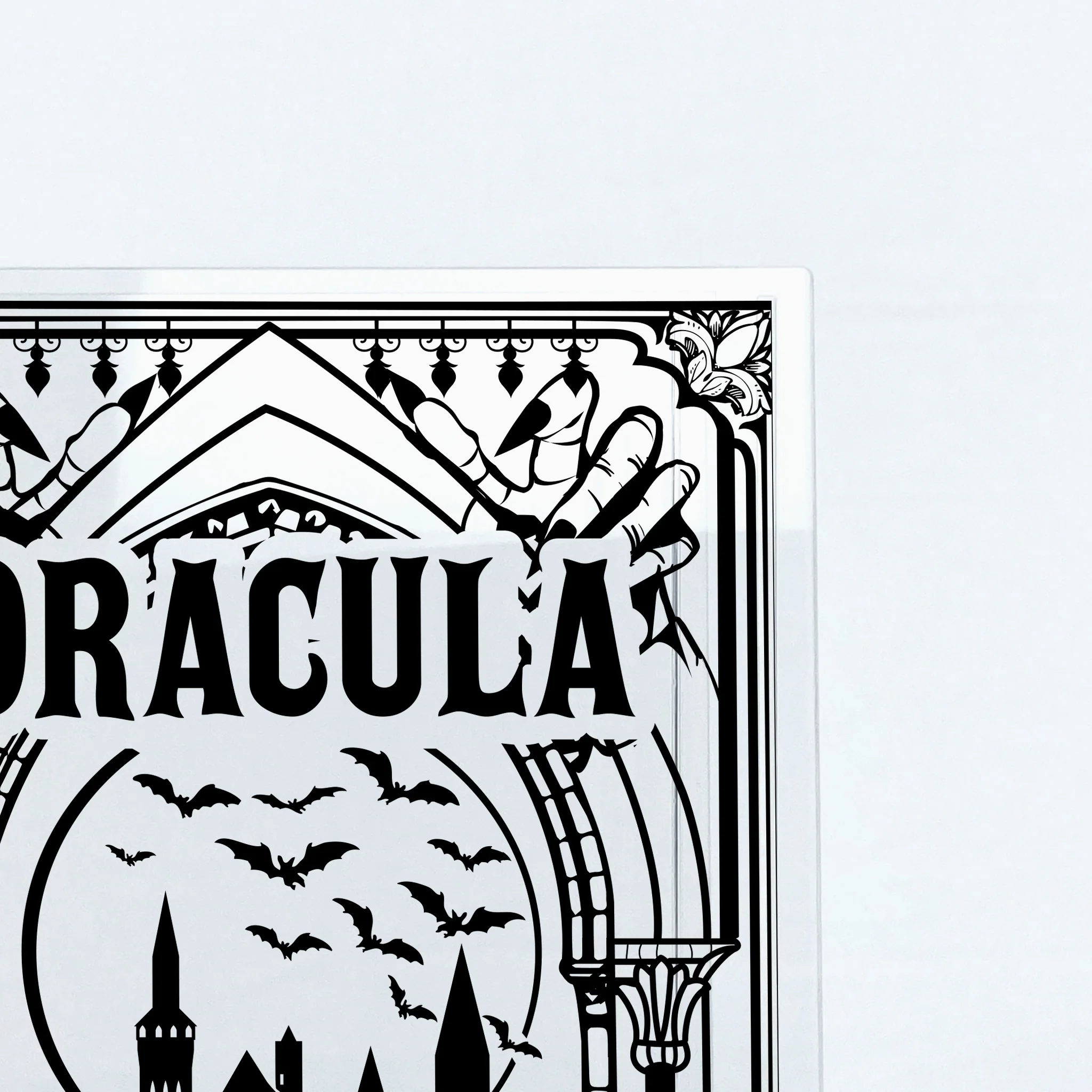 Dracula Acrylic Book Vase - Black - Image 9