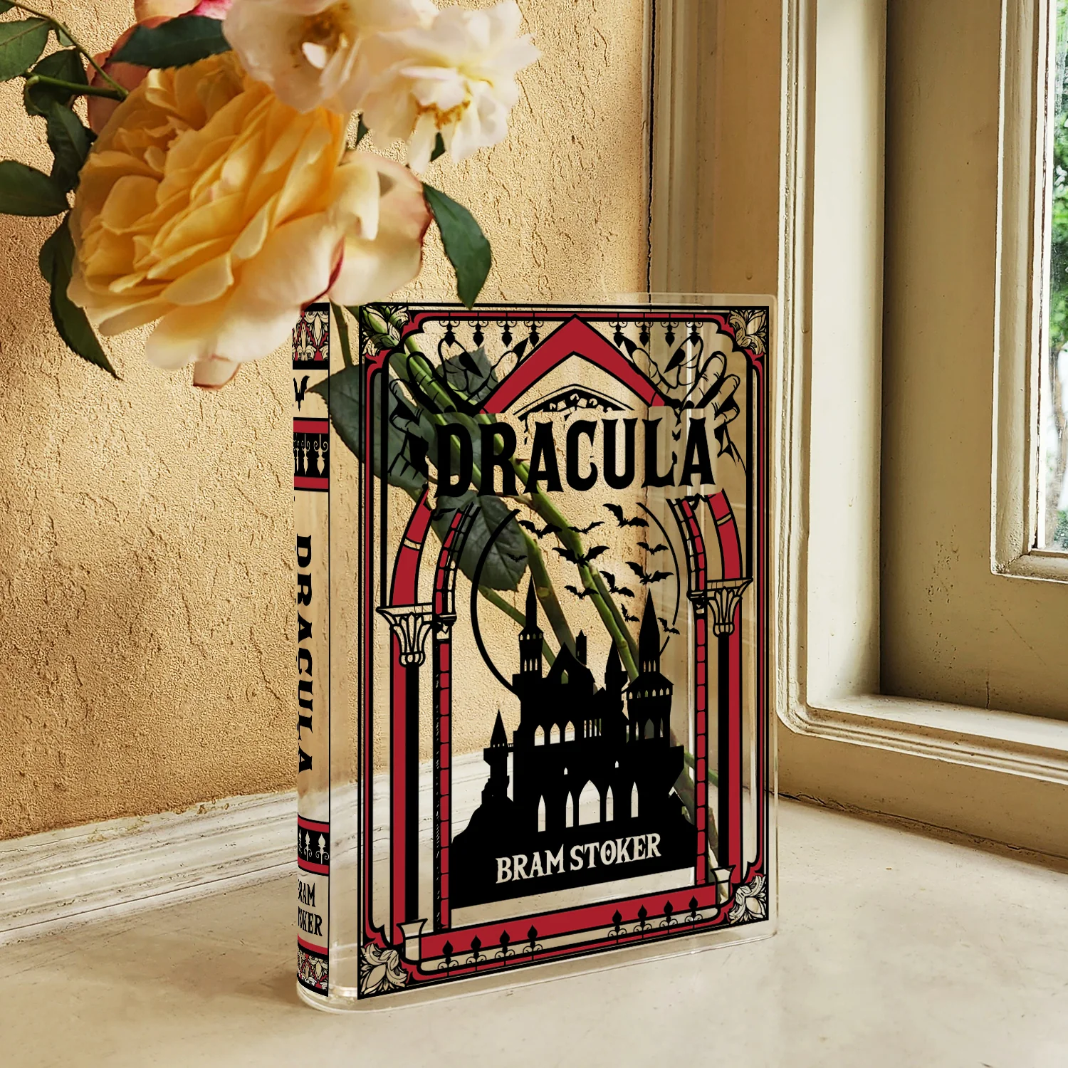 Dracula Acrylic Book Vase - Colorful - Image 3