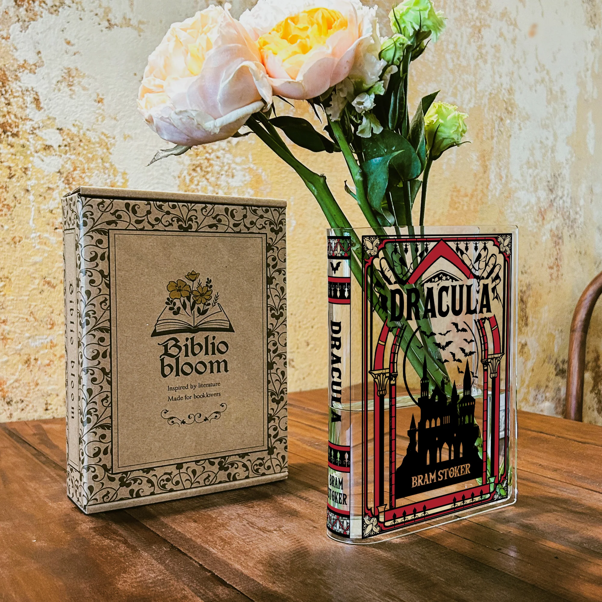 Dracula Acrylic Book Vase - Colorful - Image 5