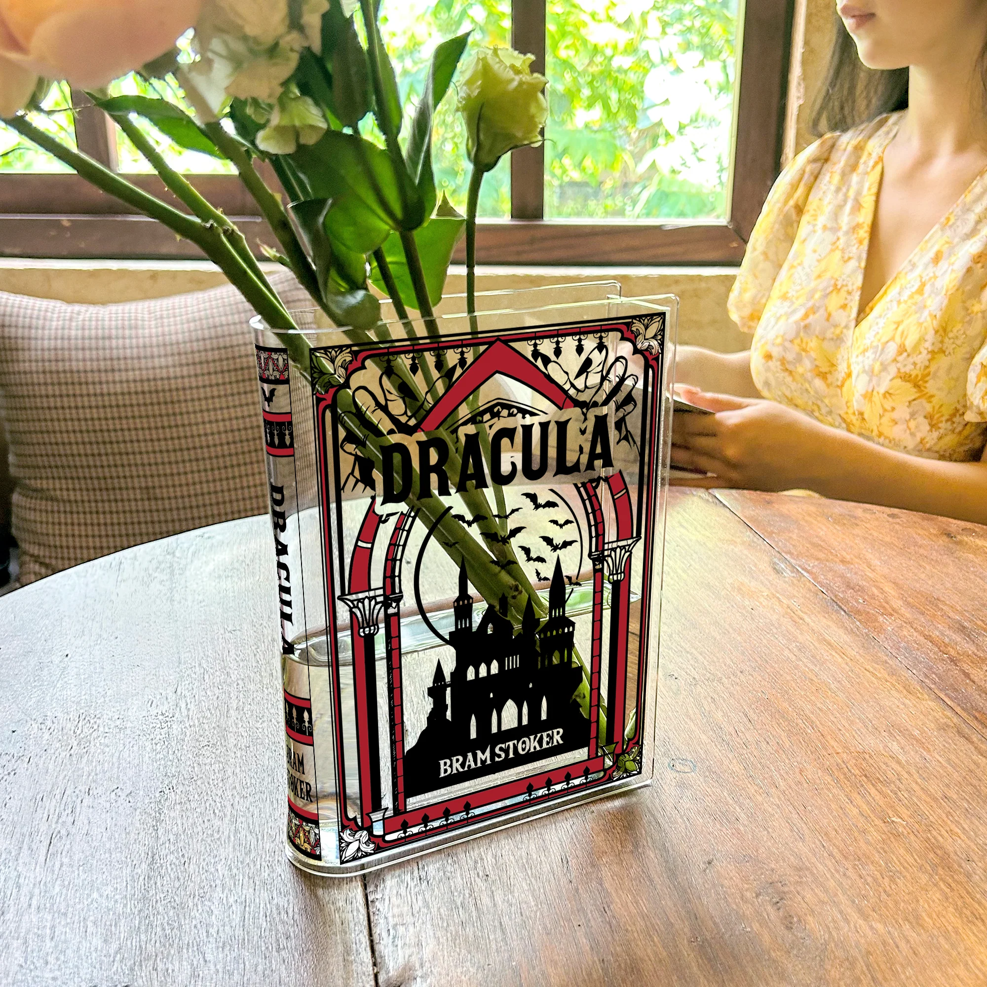 Dracula Acrylic Book Vase - Colorful - Image 7