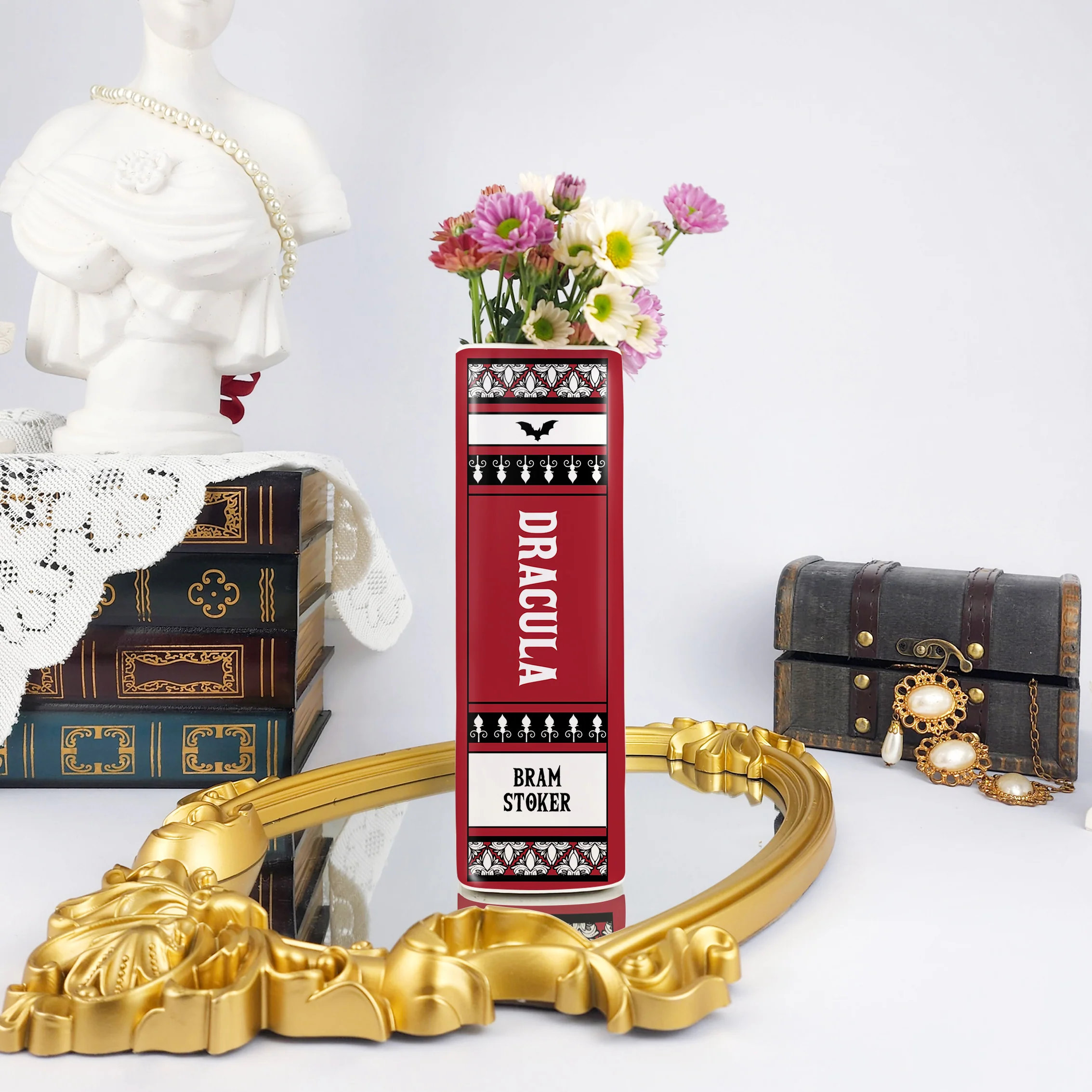 Dracula Ceramic Book Vase - Large - Image 4