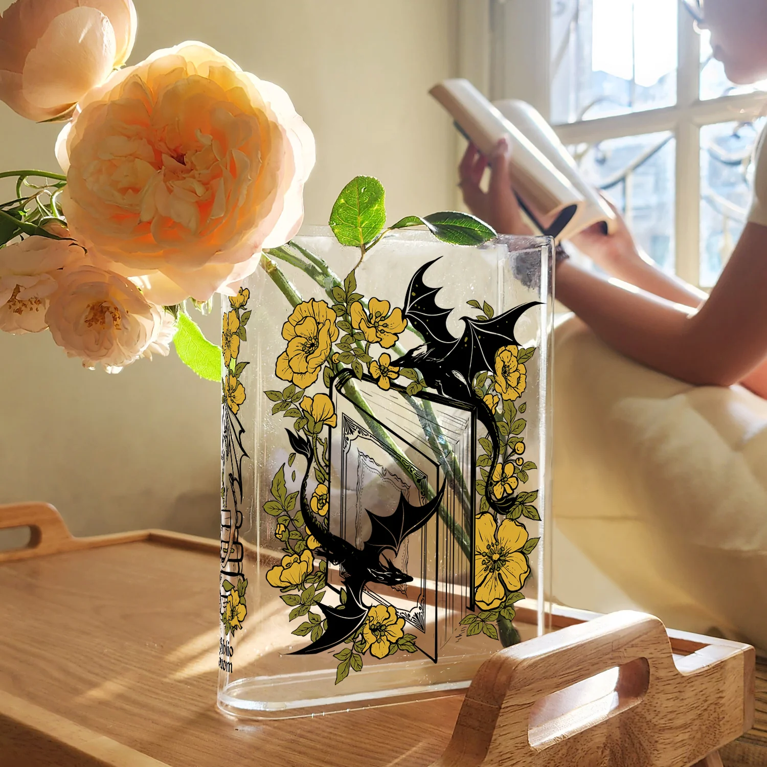 Dragon Acrylic Book Vase - Image 4
