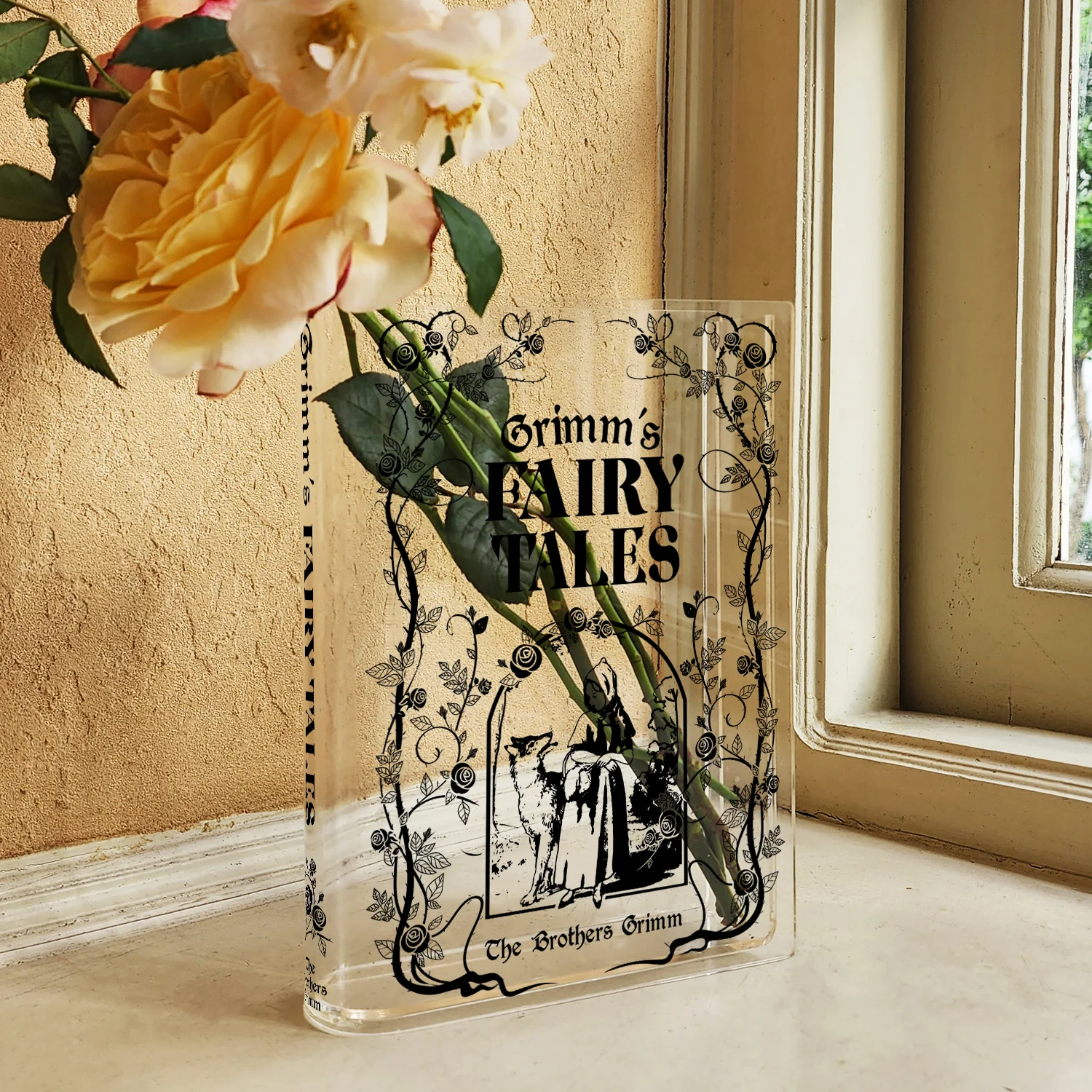 Grimms' Fairy Tales Acrylic Book Vase - Image 3