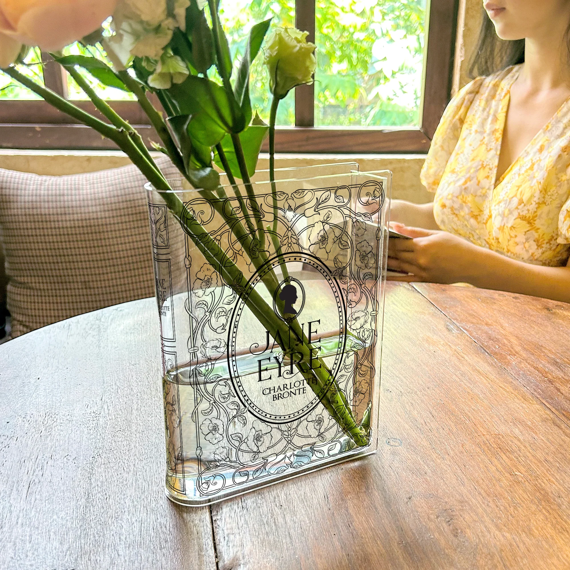 Jane Eyre Acrylic Book Vase - Black - Image 7