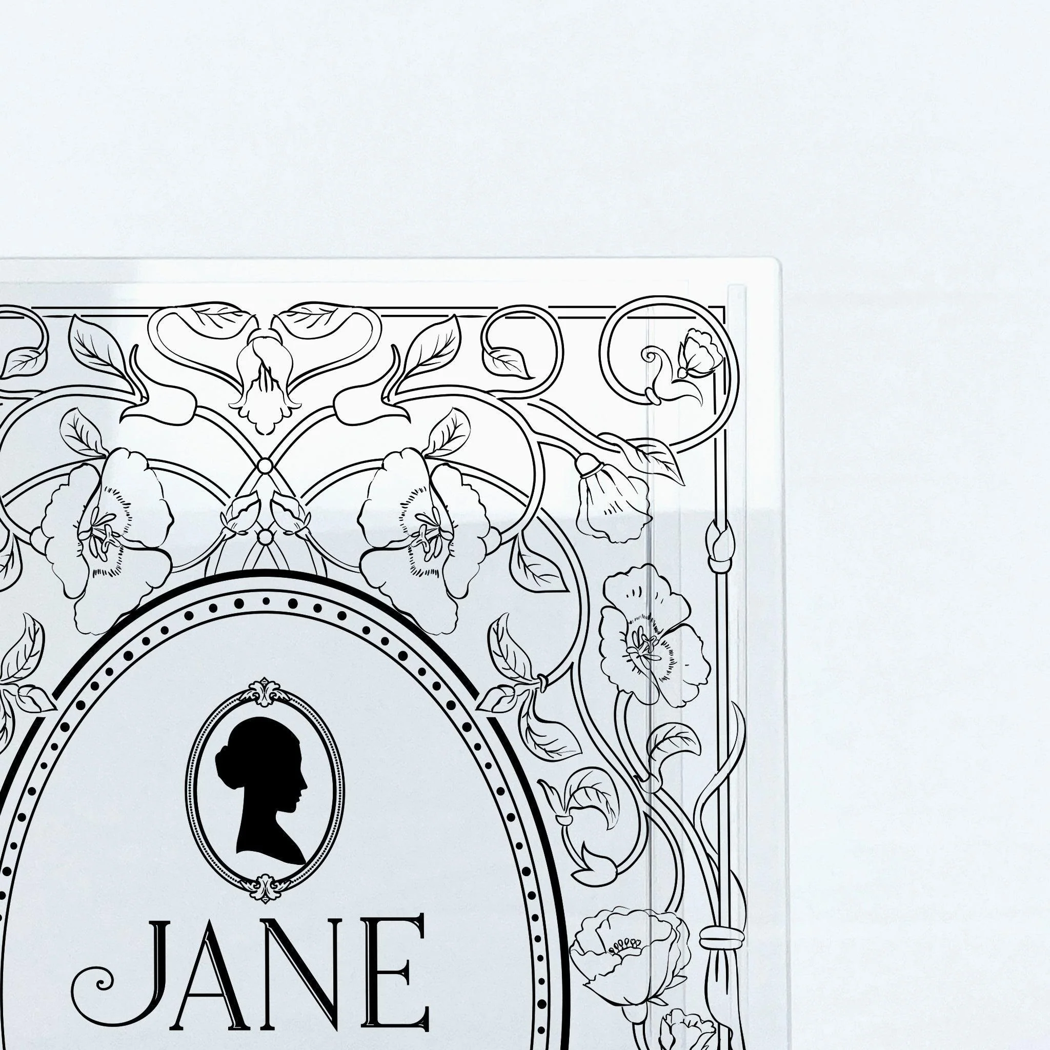 Jane Eyre Acrylic Book Vase - Black - Image 9