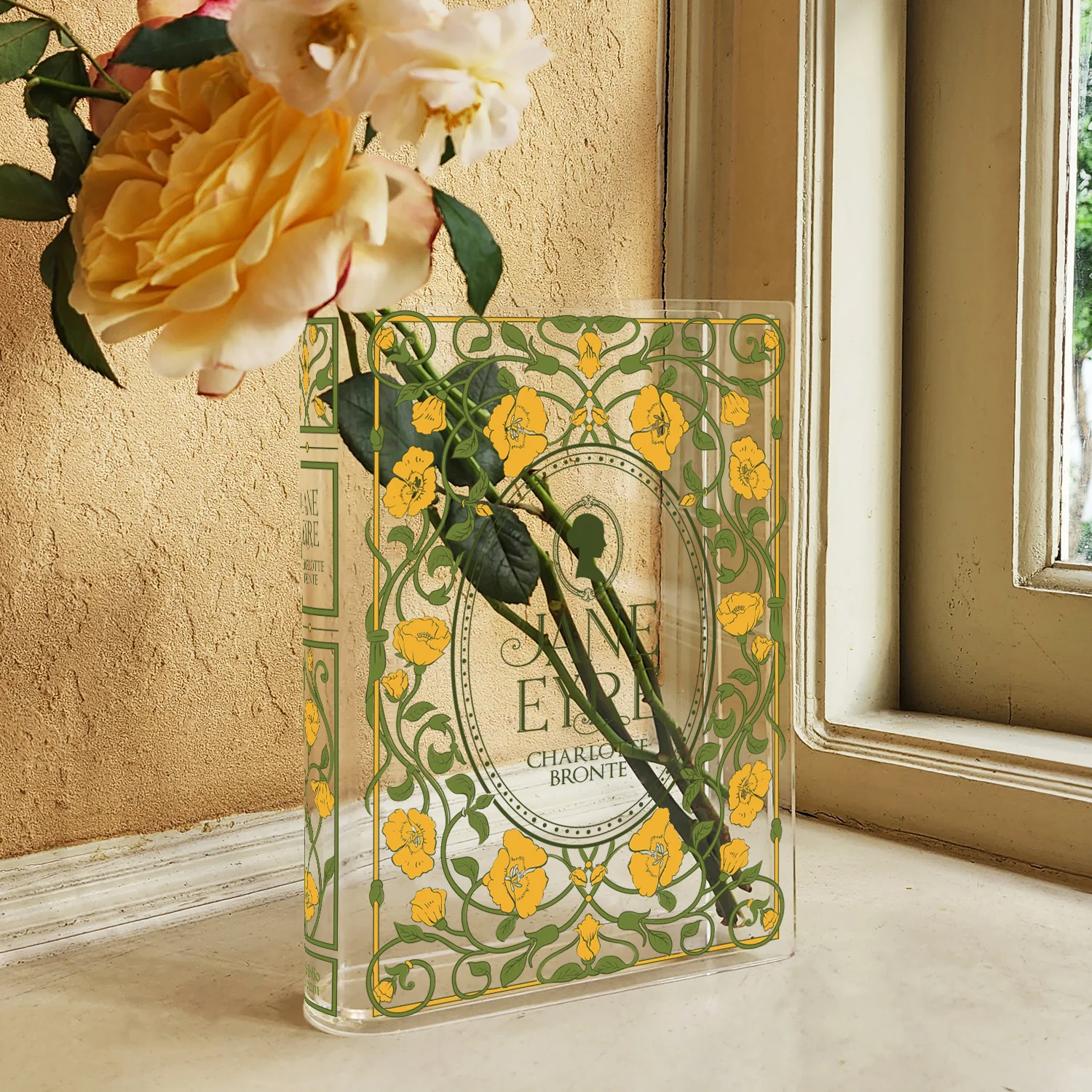 Jane Eyre Acrylic Book Vase - Colorful - Image 3