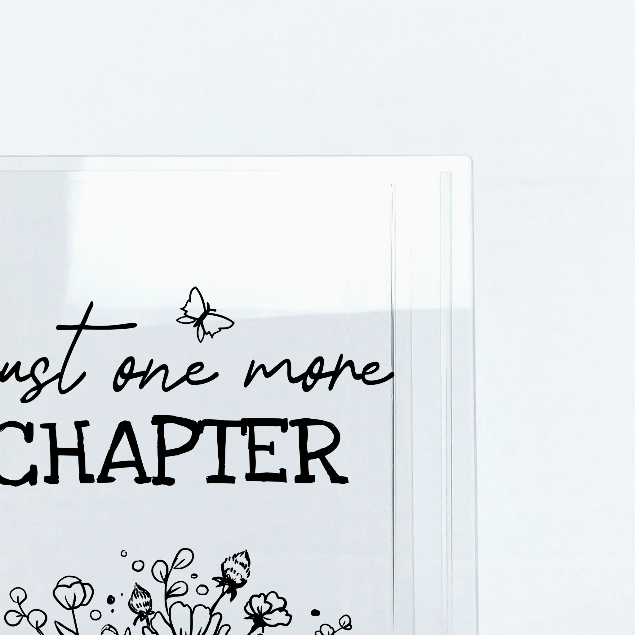 Just One More Chapter Acrylic Book Vase - Black - Image 9