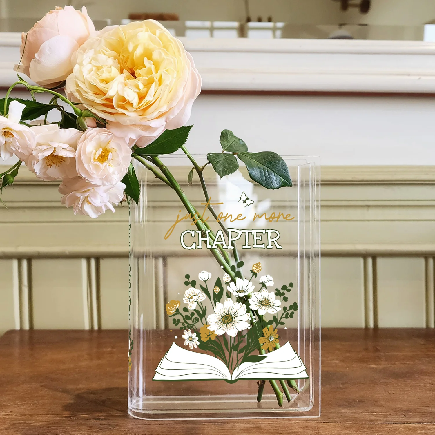 Just One More Chapter Acrylic Book Vase - Colorful - Image 7