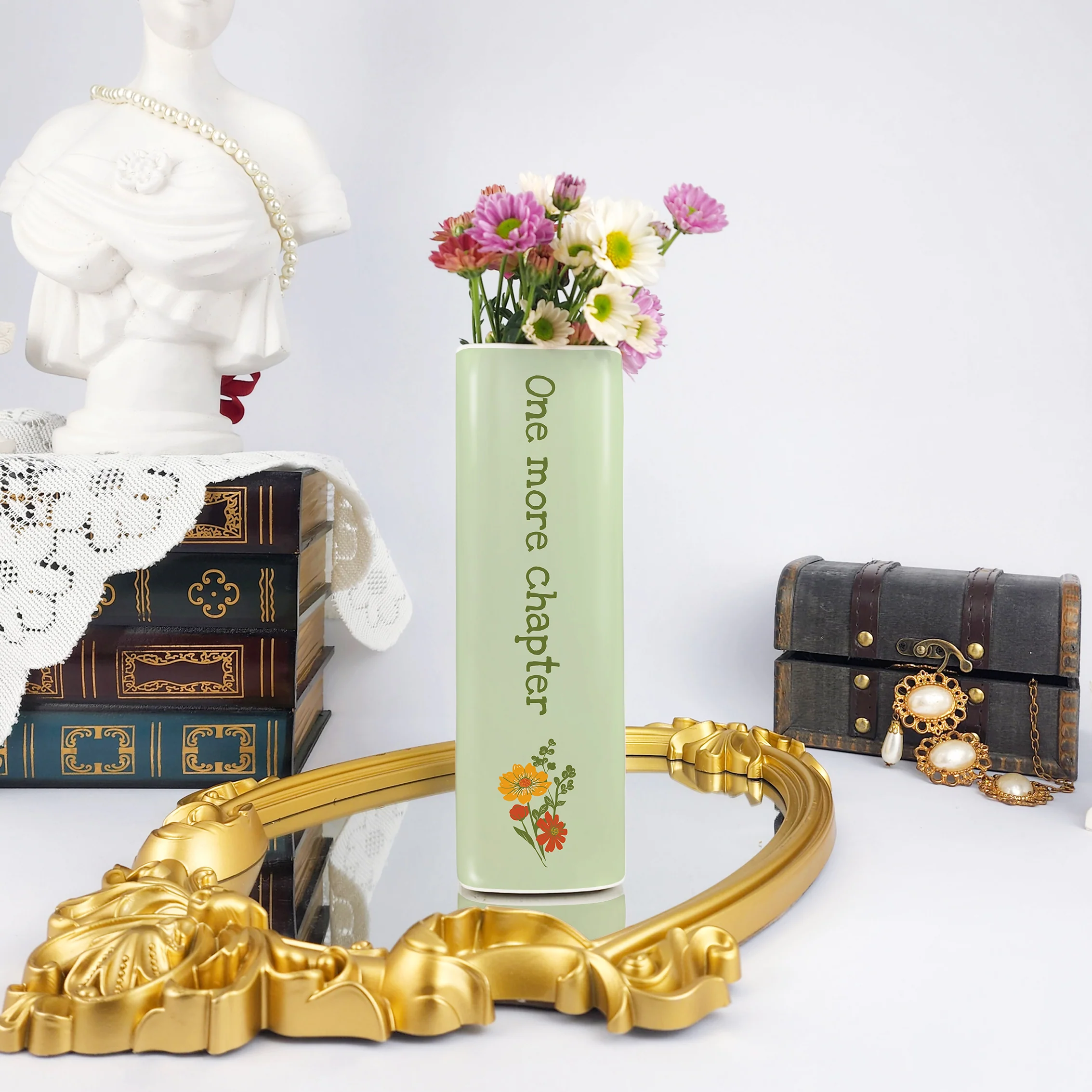 Just One More Chapter Ceramic Book Vase - Large - Image 4