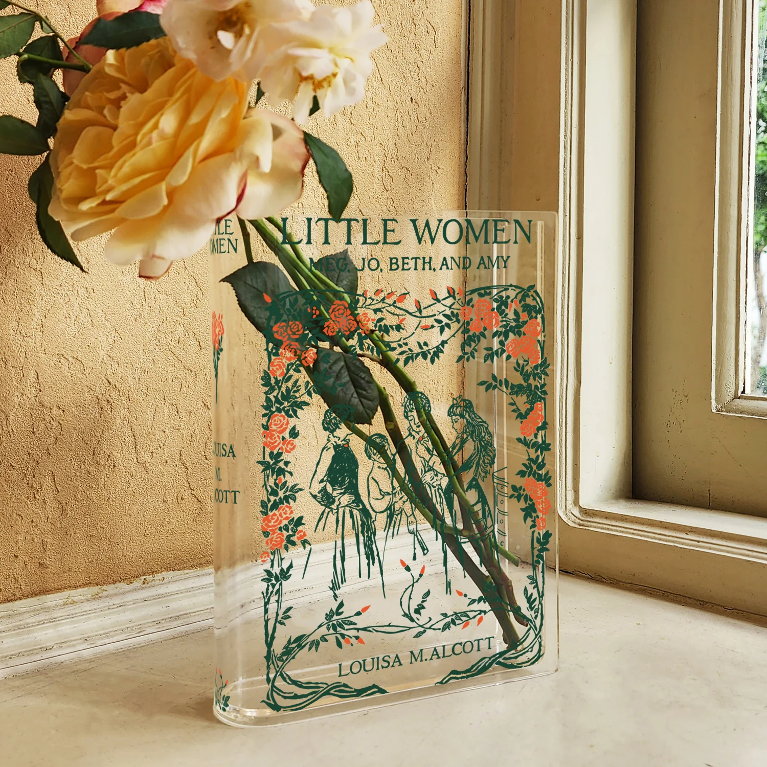 Little Women Acrylic Book Vase - Image 3