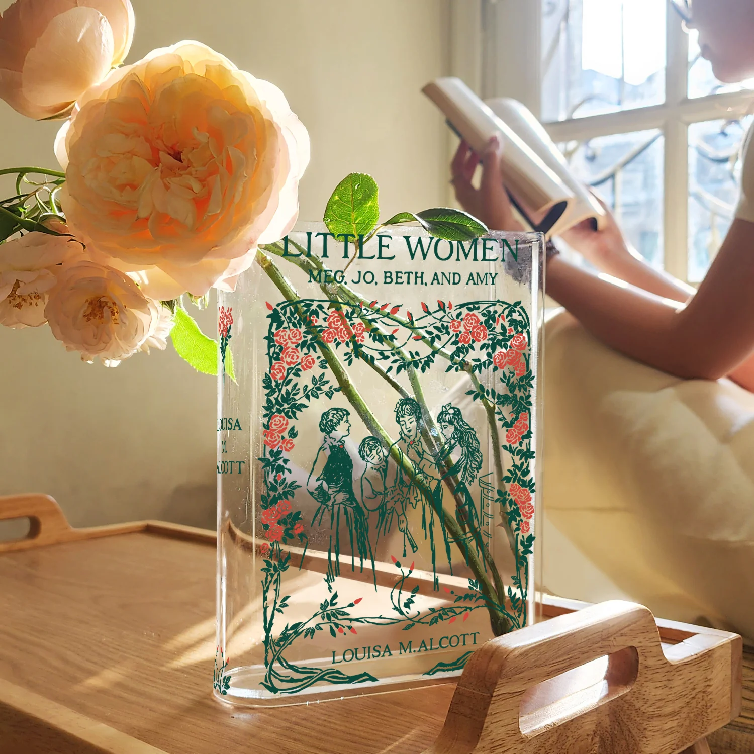 Little Women Acrylic Book Vase - Image 4