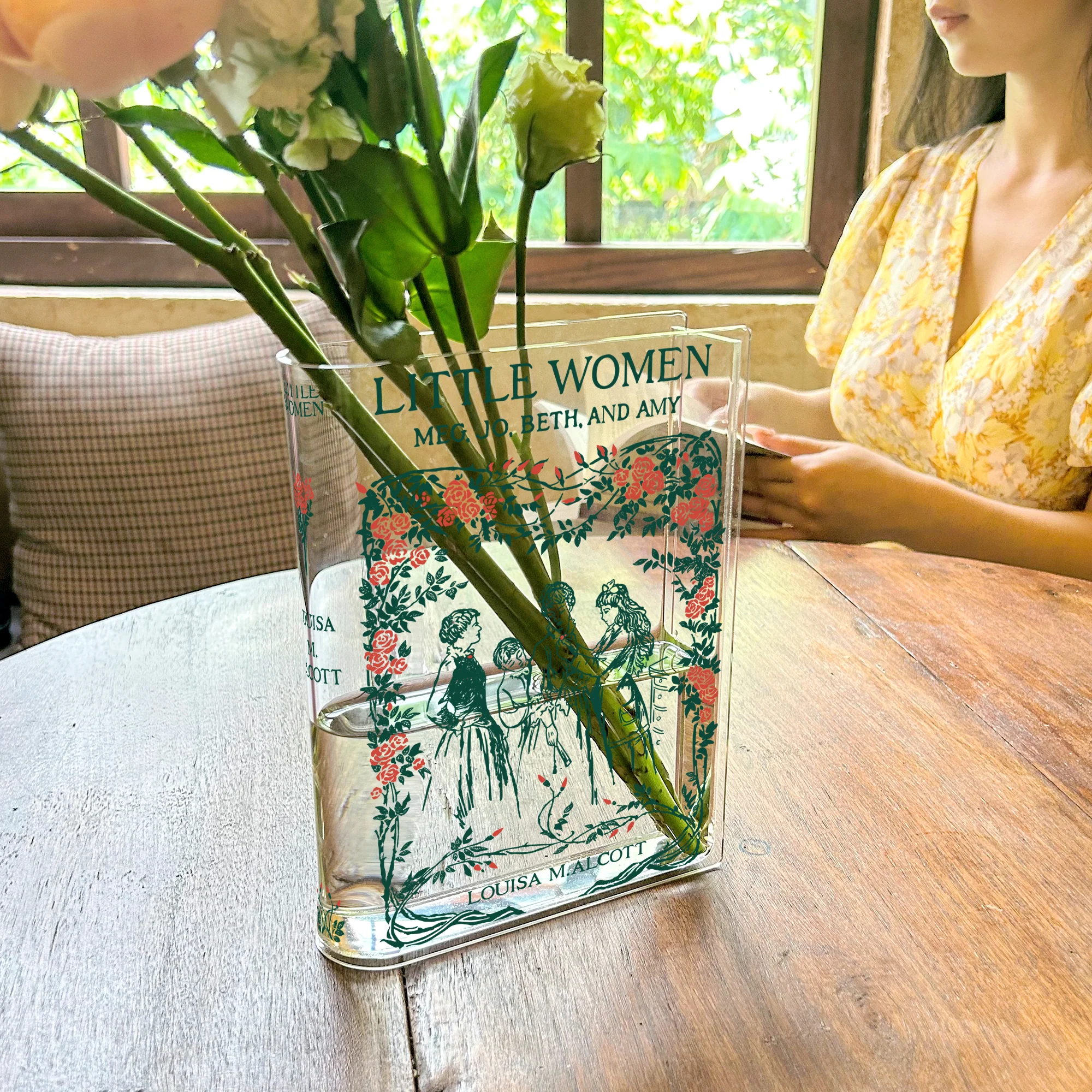 Little Women Acrylic Book Vase - Image 7