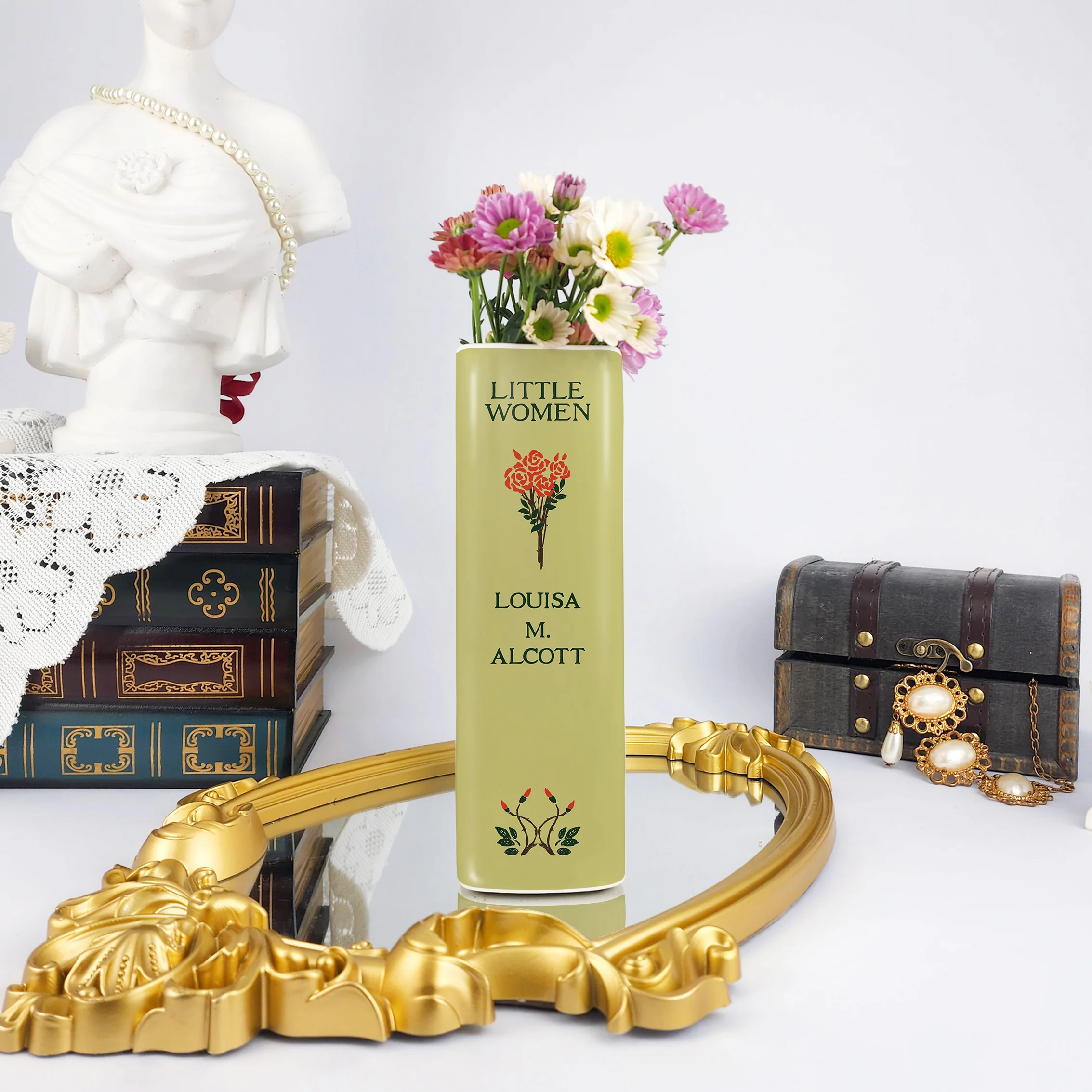 Little Women Ceramic Book Vase - Large - Image 4