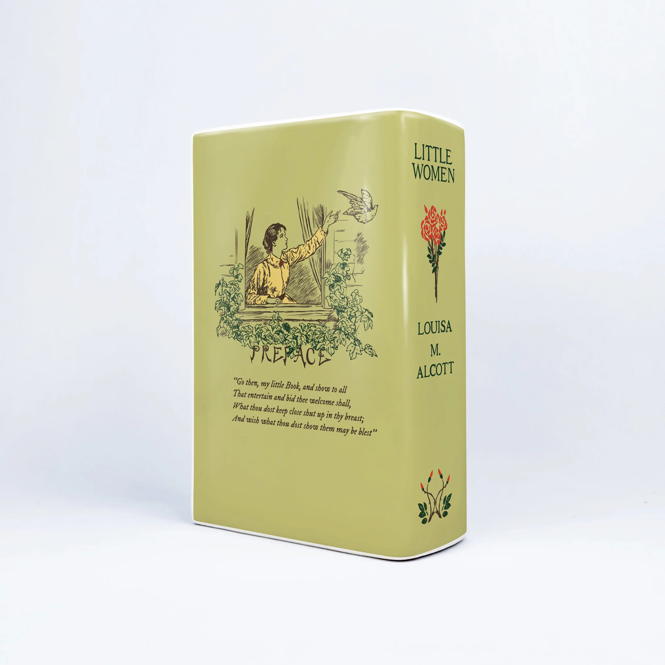 Little Women Ceramic Book Vase - Large - Image 9