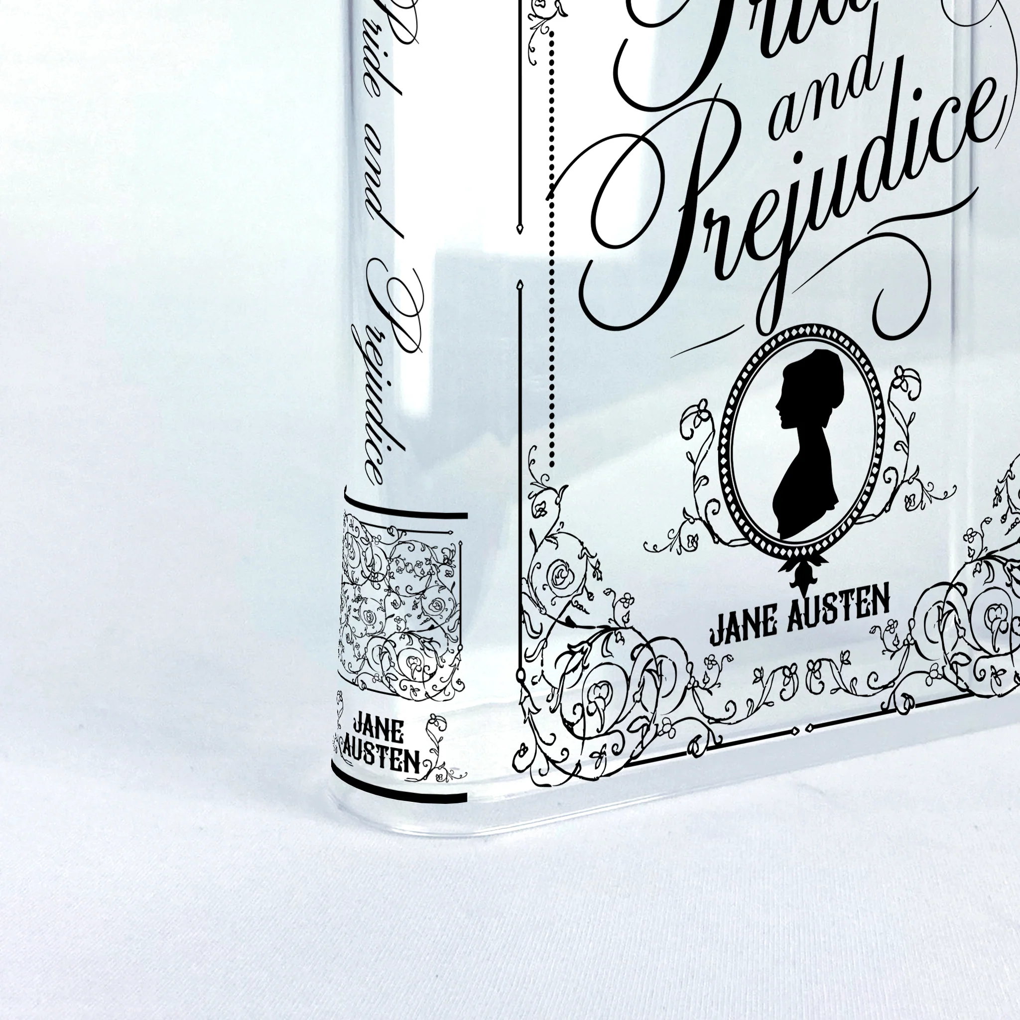 Pride and Prejudice Acrylic Book Vase - II - Black - Image 10