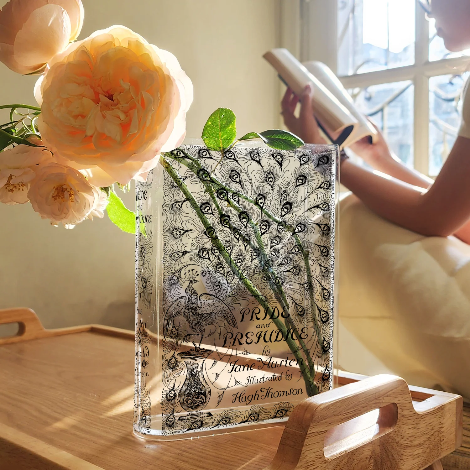 Pride and Prejudice Acrylic Book Vase - Image 4