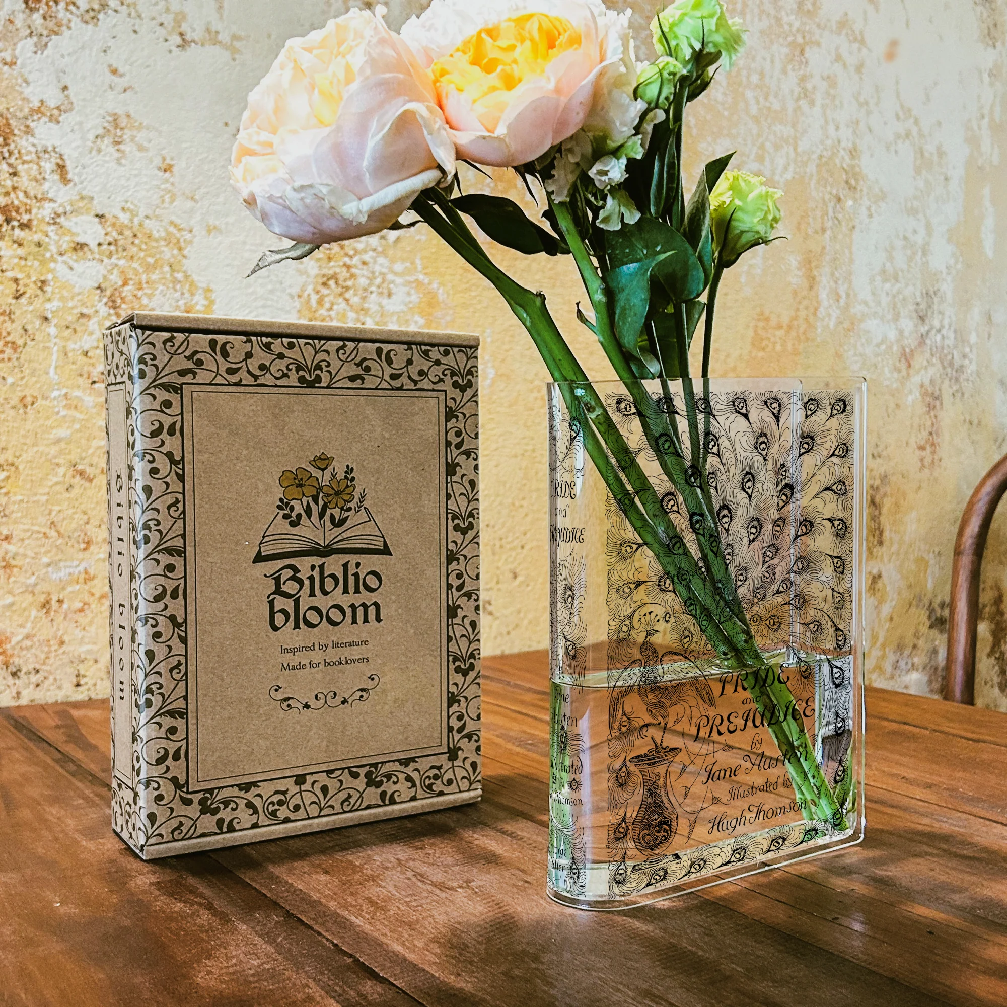 Pride and Prejudice Acrylic Book Vase - Image 5