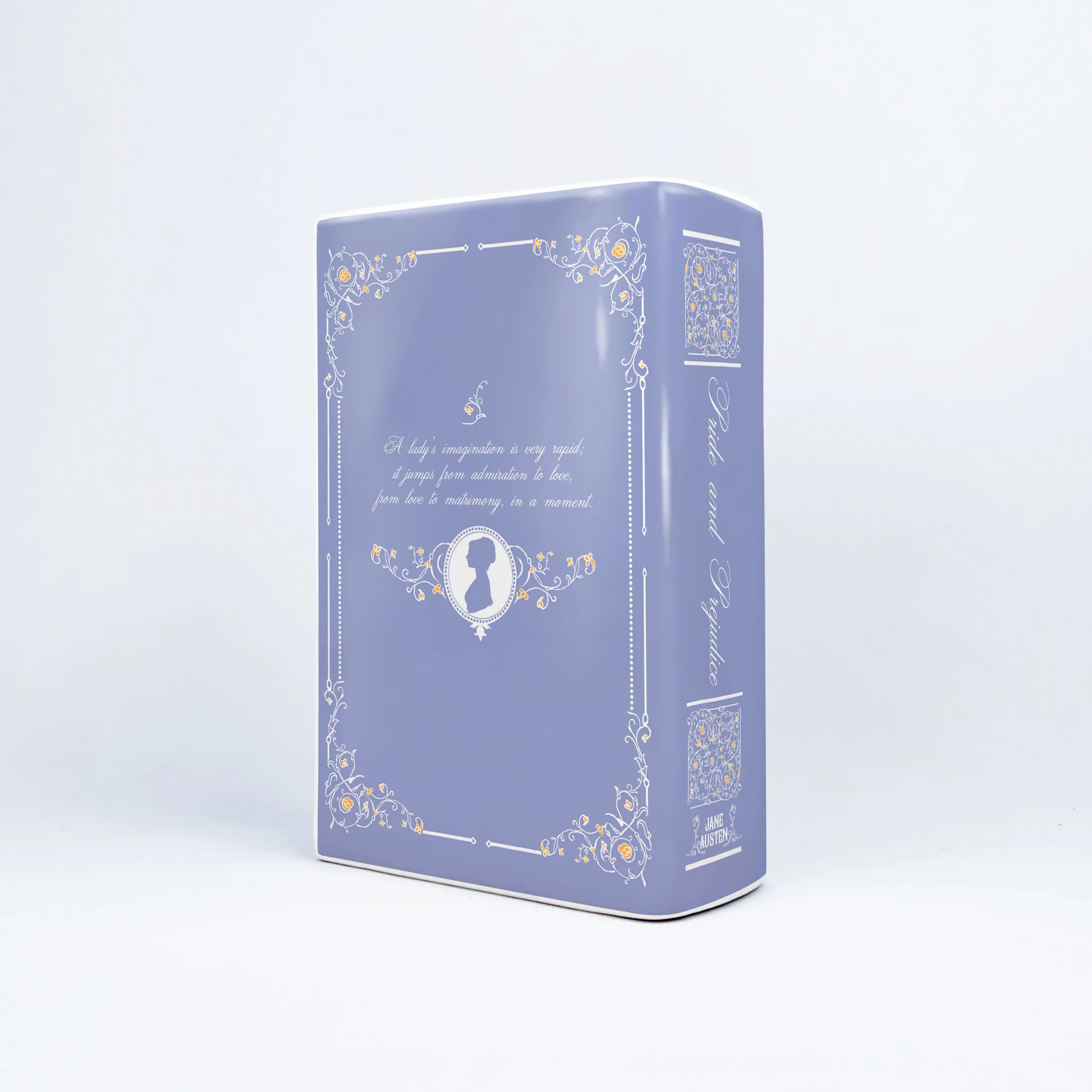 Pride and Prejudice Ceramic Book Vase - II - Large - Image 9