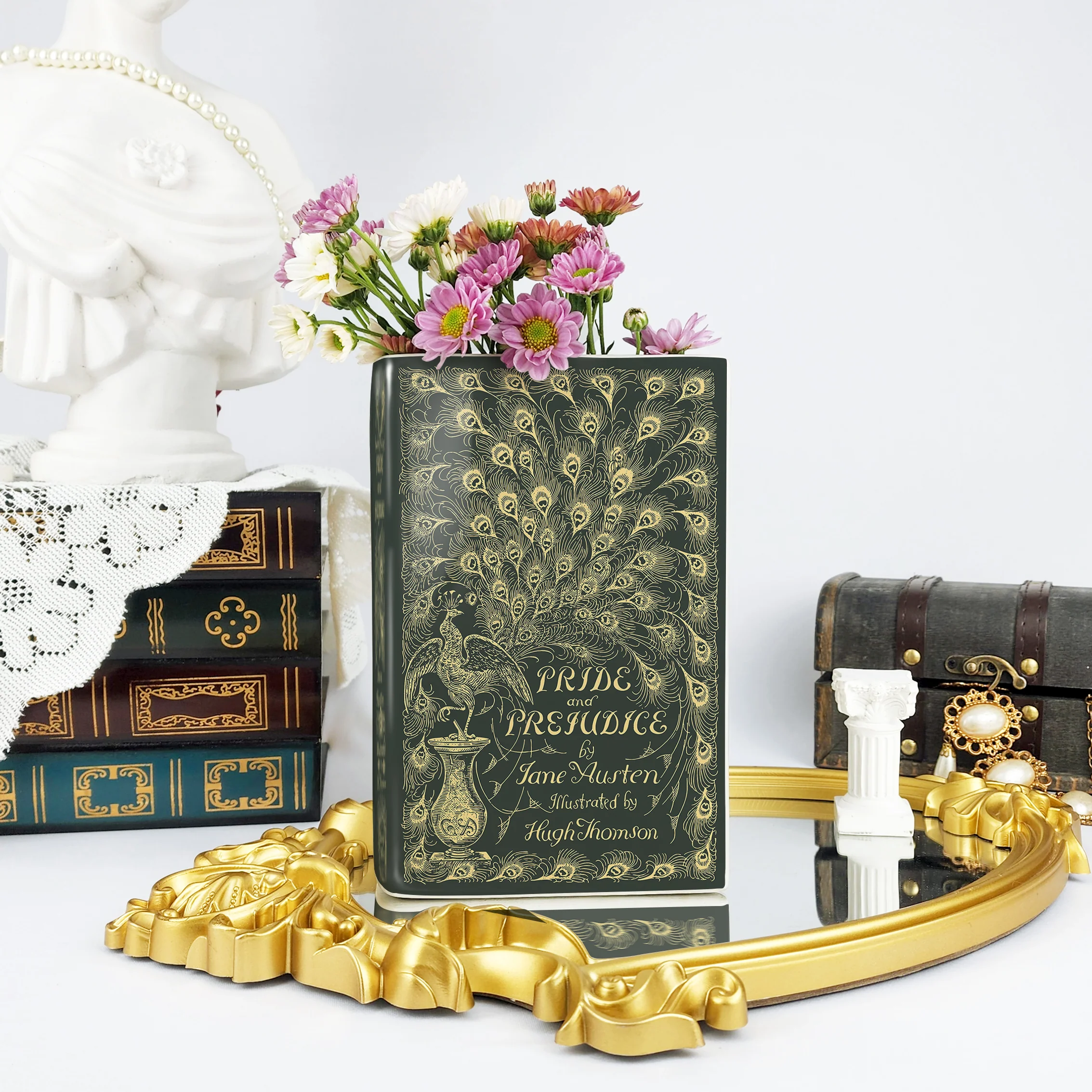 Pride and Prejudice Ceramic Book Vase - Large - Image 3
