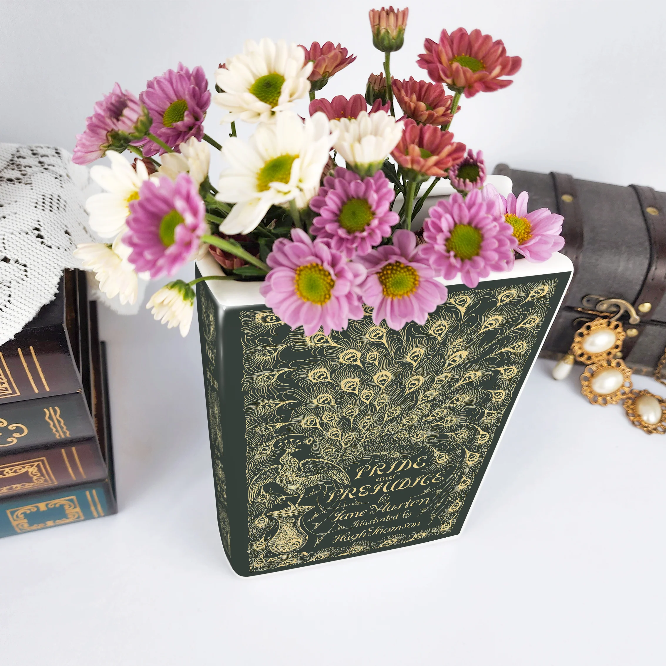 Pride and Prejudice Ceramic Book Vase - Large - Image 5