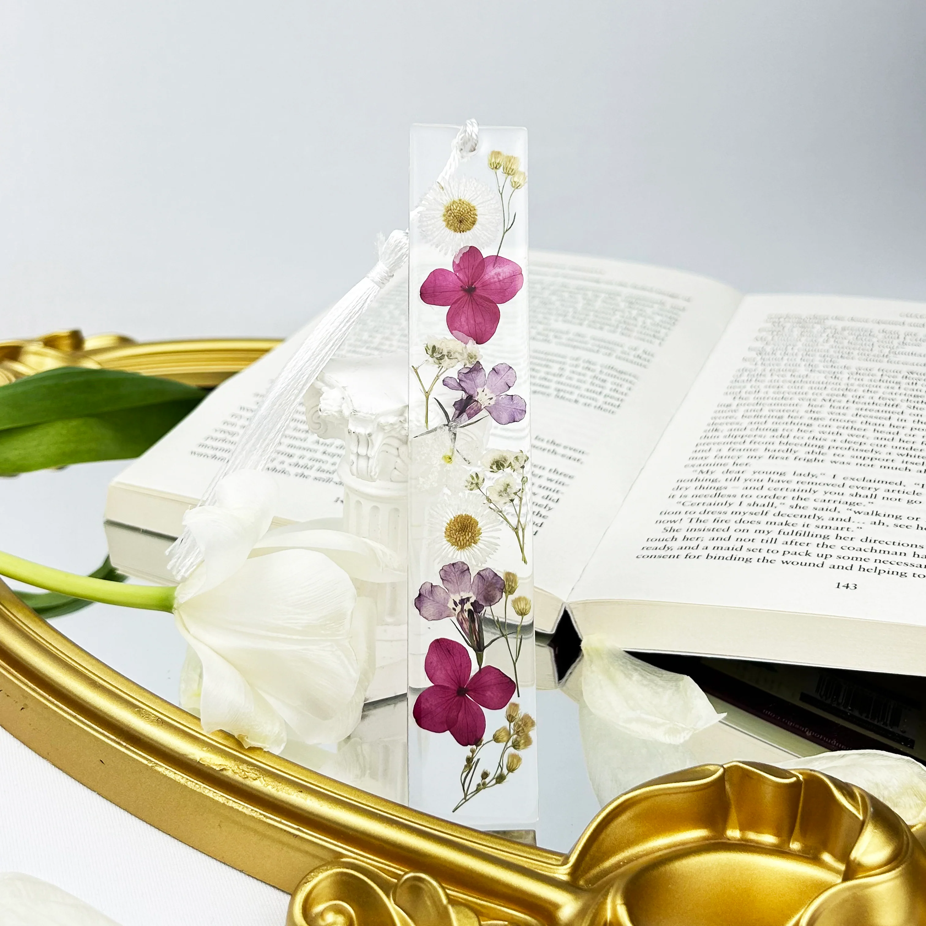 Red Flower Bookmark - Image 3