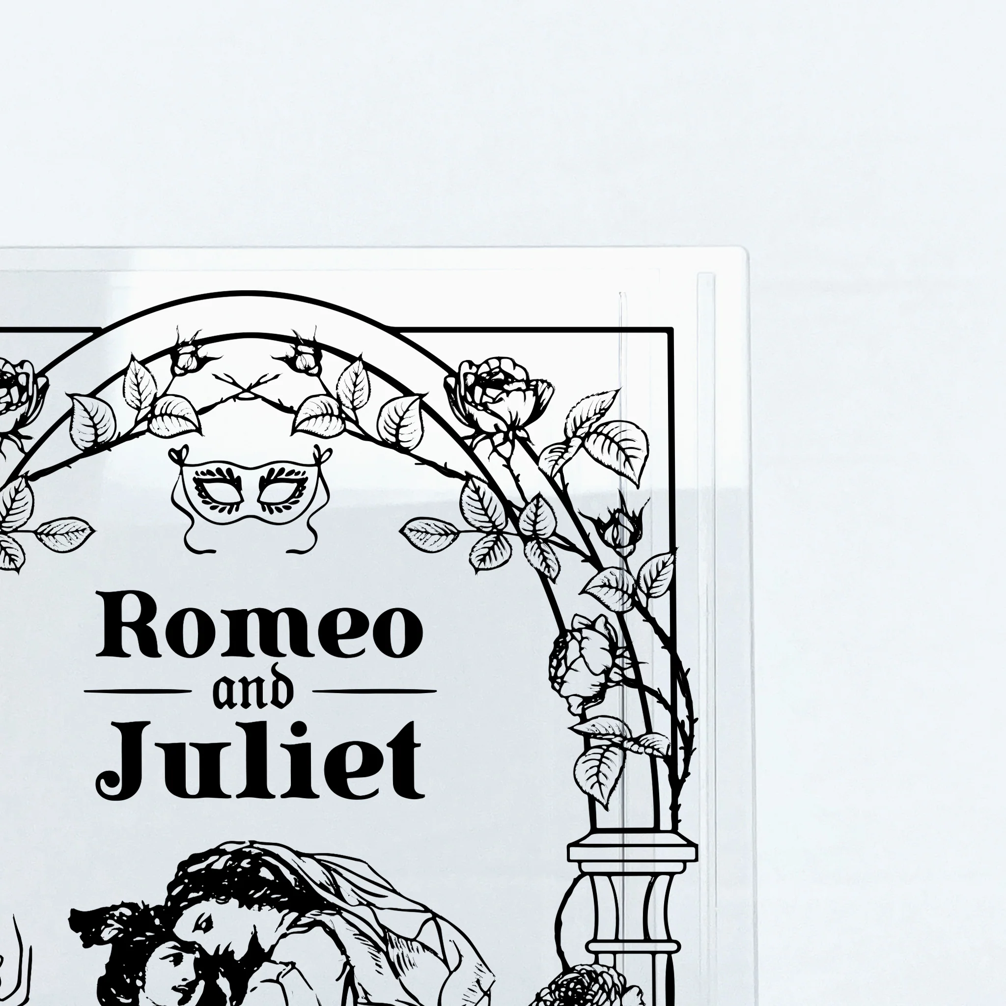 Romeo and Juliet Acrylic Book Vase - Image 10