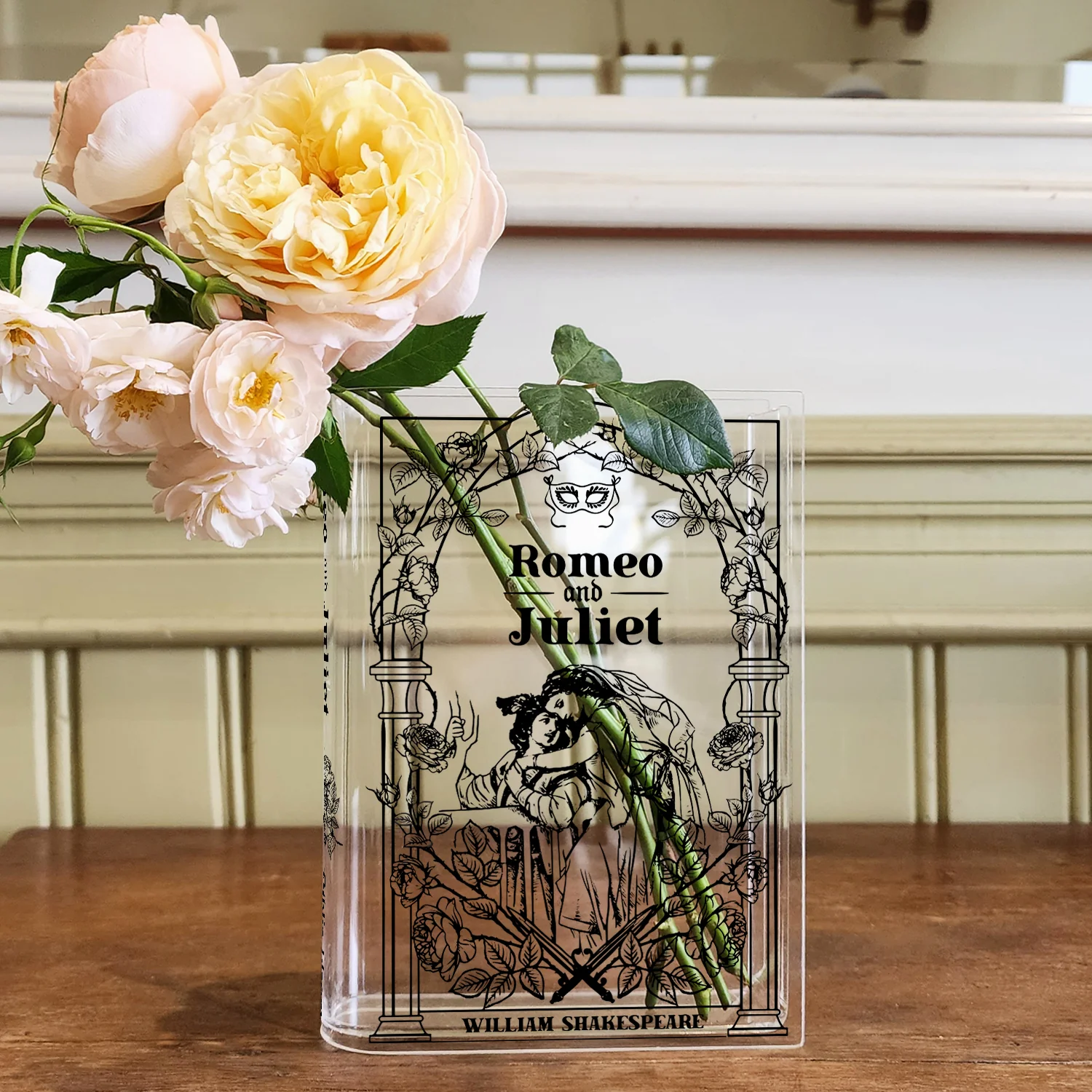 Romeo and Juliet Acrylic Book Vase - Image 6