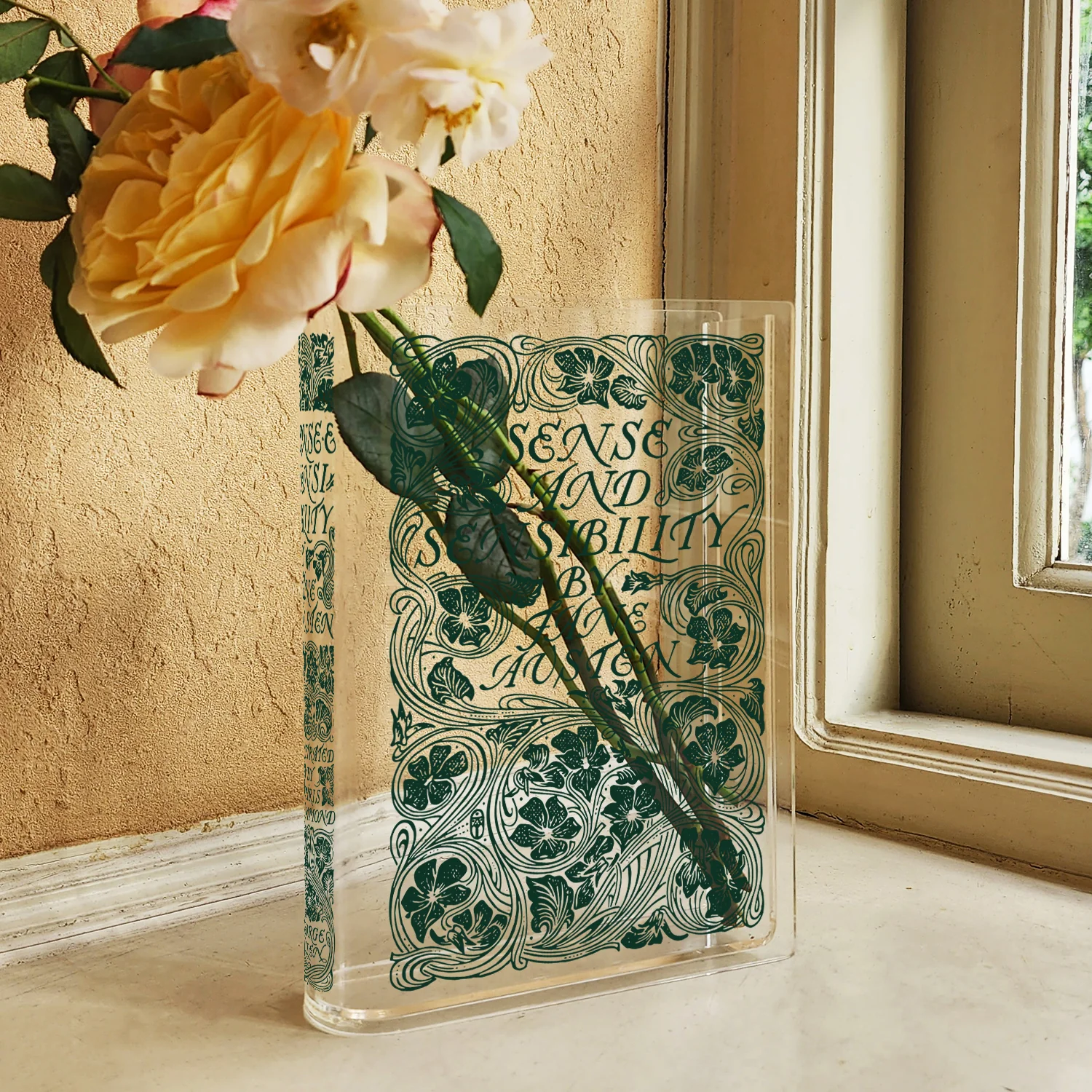 Sense and Sensibility Acrylic Book Vase - Image 3