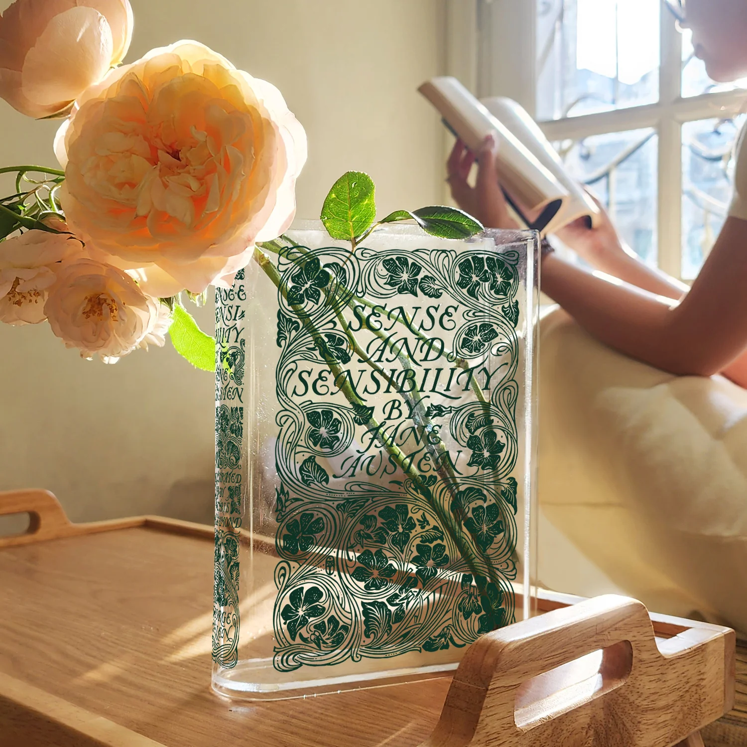 Sense and Sensibility Acrylic Book Vase - Image 4