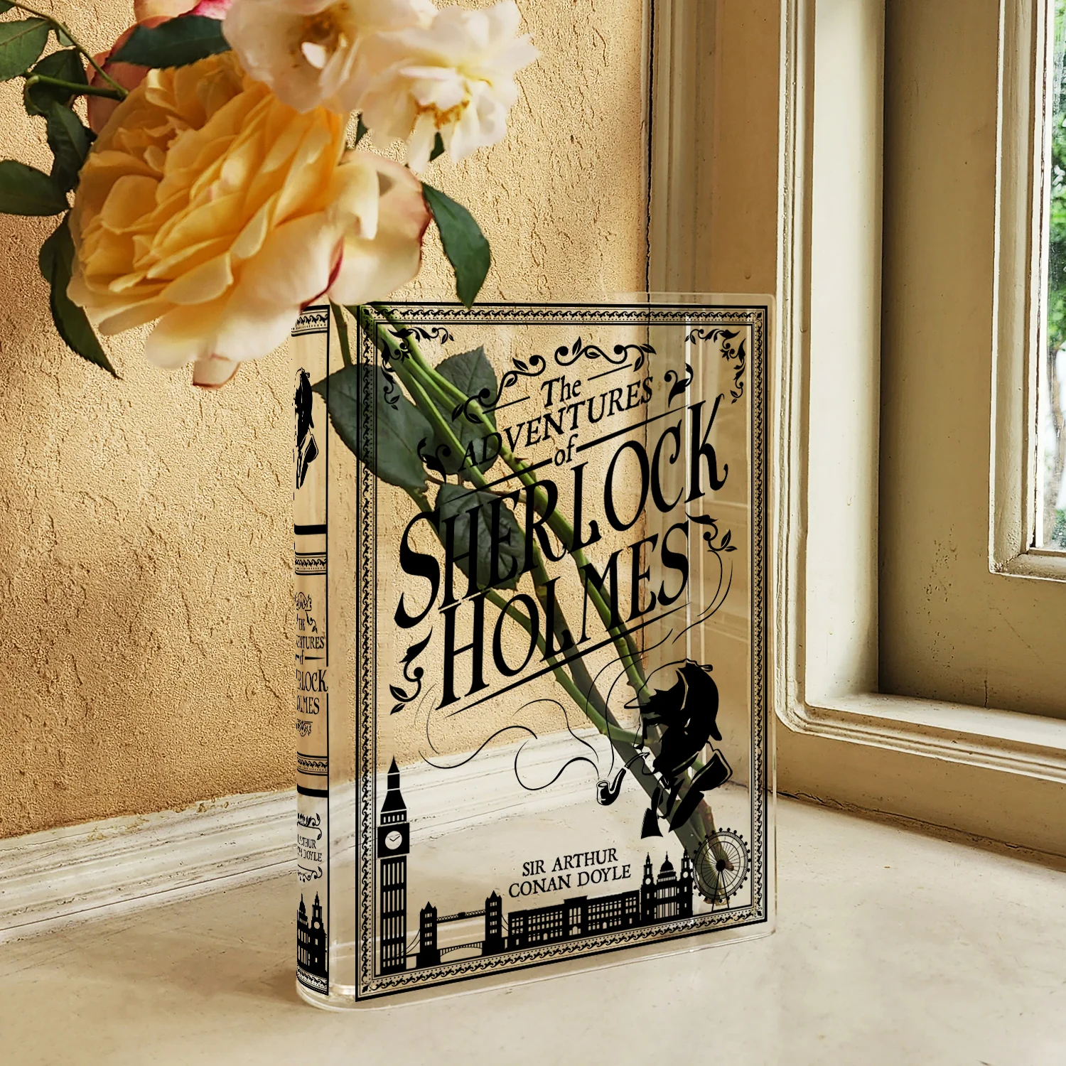 Sherlock Holmes Acrylic Book Vase - Image 3