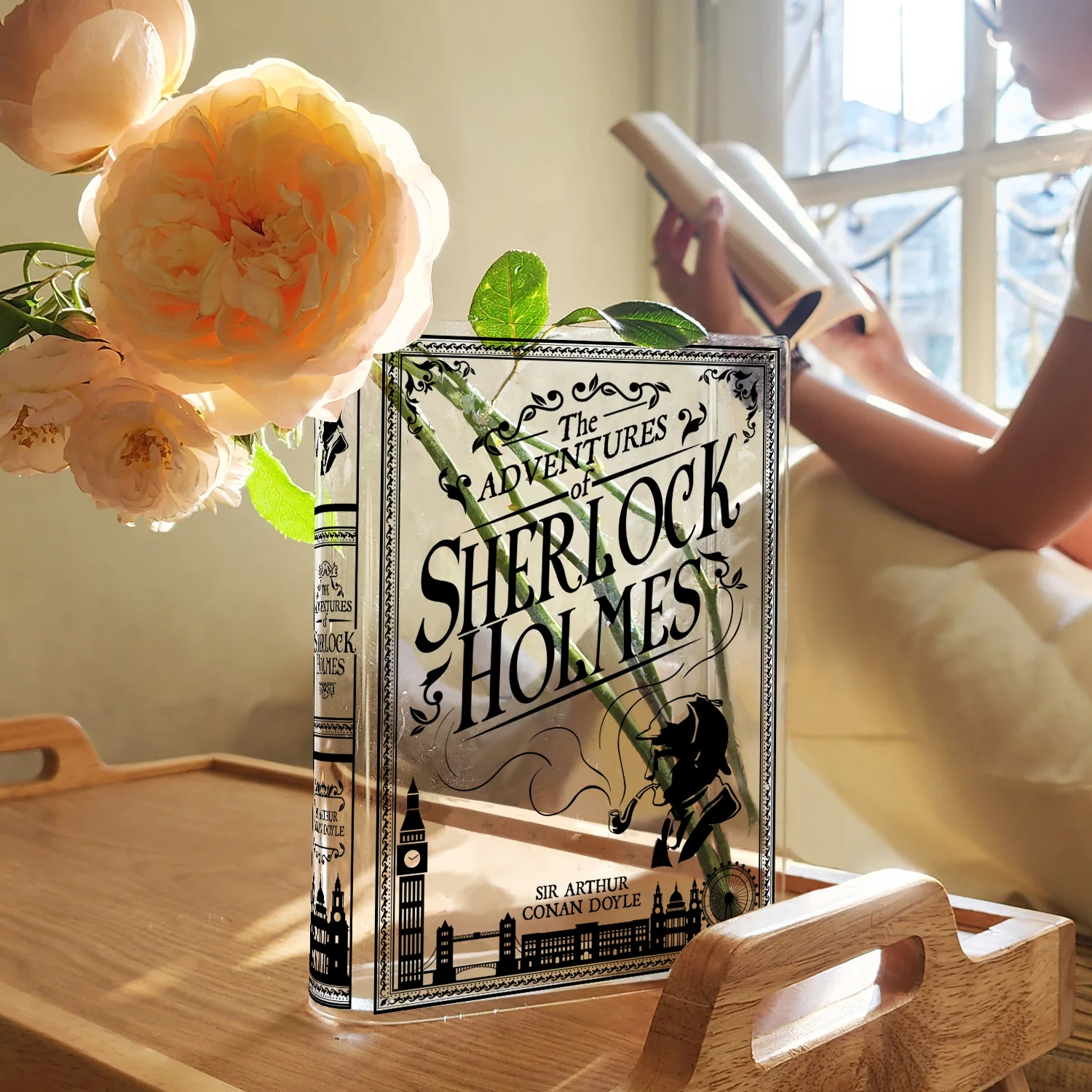 Sherlock Holmes Acrylic Book Vase - Image 4