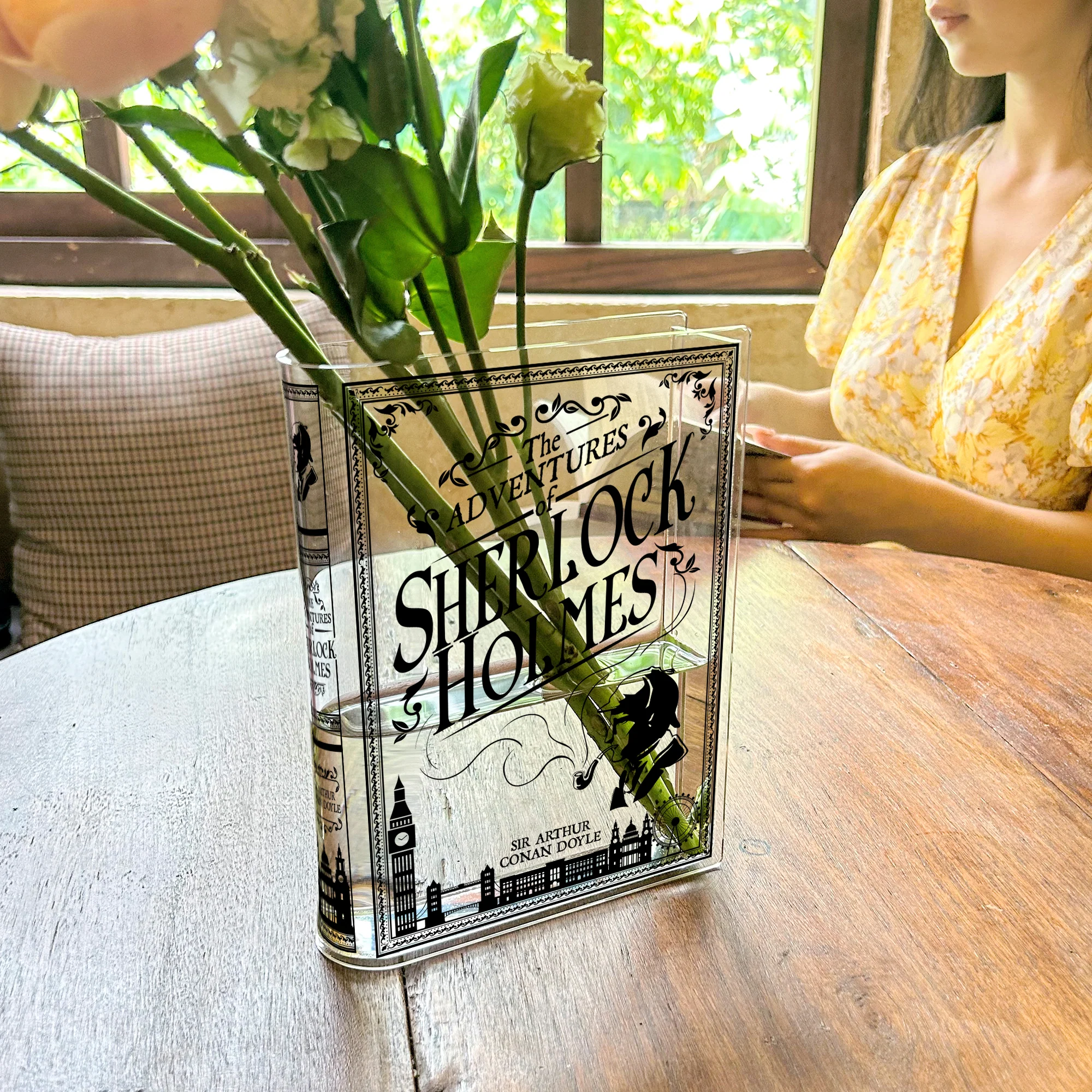 Sherlock Holmes Acrylic Book Vase - Image 7